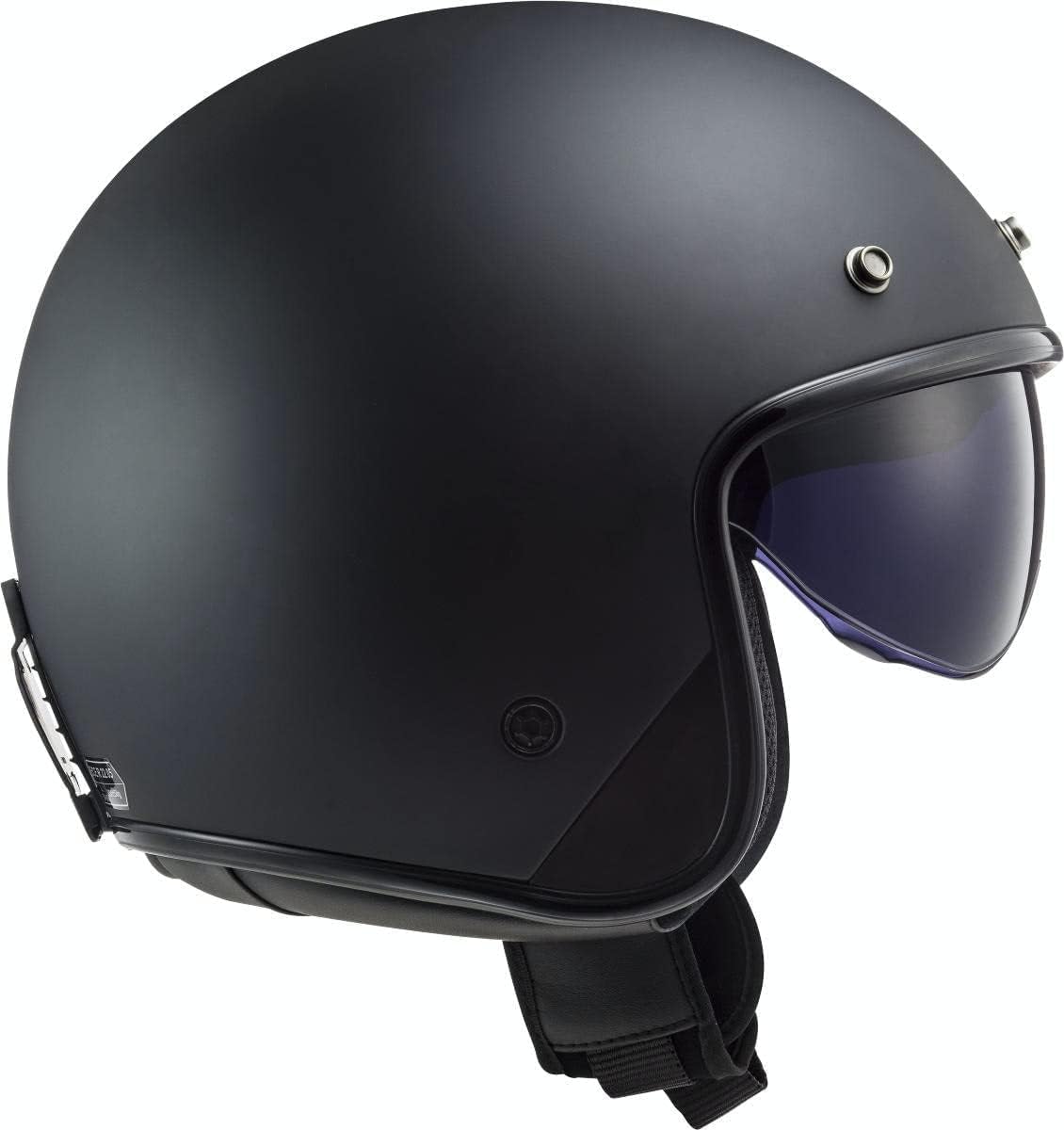 Thumbnail 4 de LS2 OF601 BOB – otwarty kask motocyklowy HPFC, matowa czerń, XS