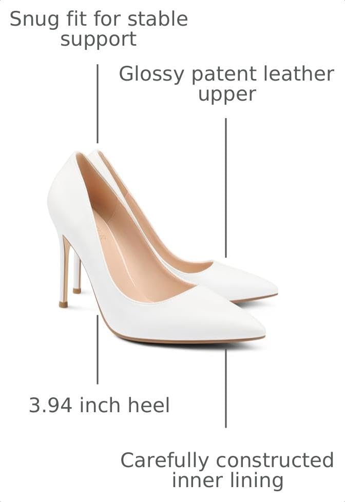 Detalle de COLETER 99a768e1-3113-4b80-a768-fac6dd721a44 Women's 4-Inch Pointed-Toe Pumps
