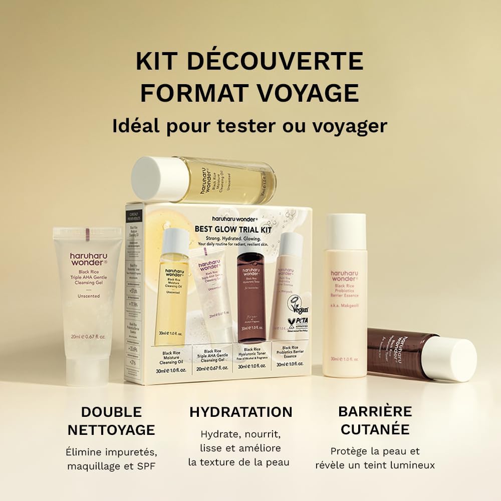 Thumbnail 4 de Haruharu Wonder Best Glow Trial Kit – Routine mini pour peau hydratée et éclatante