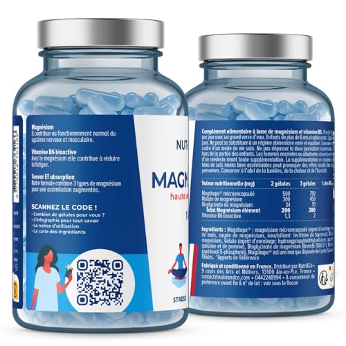 Thumbnail 6 de NUTRI & CO Magnésium Bisglycinate Malate & Liposome vitamine B6 — 120 gélules