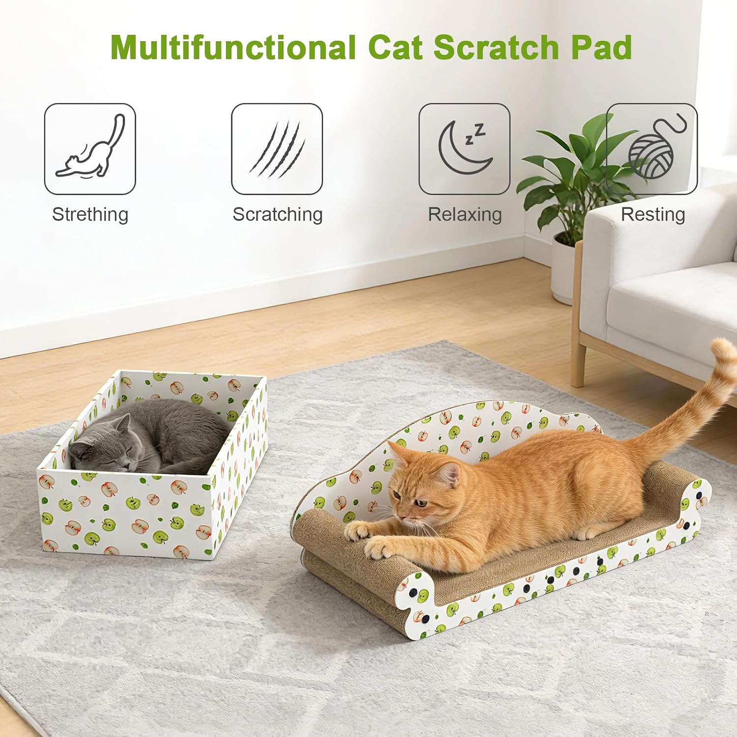 Detalle de Cardboard Cat Scratcher Bed 27-Inch