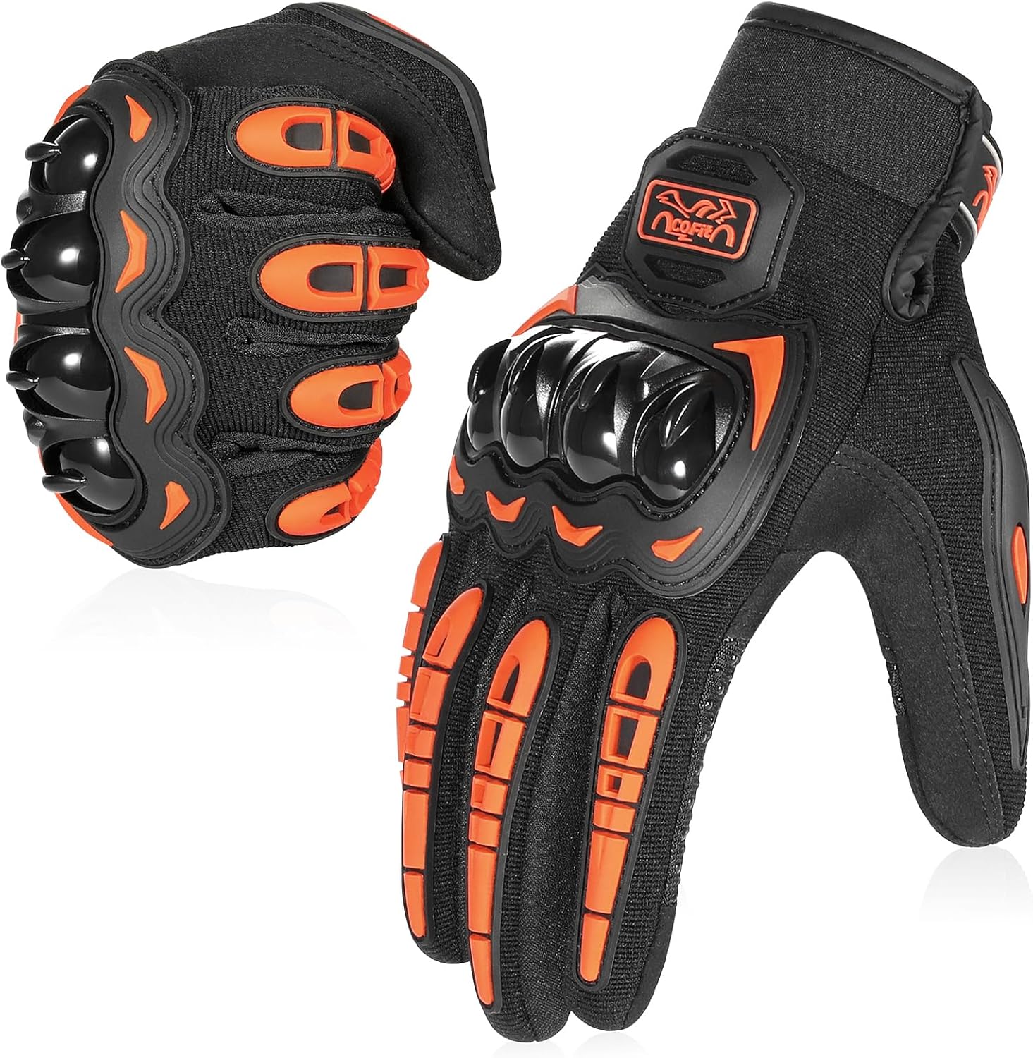 Detalle de COFIT Motorcycle Gloves for Men and Women (Full Finger, Touchscreen) — Black, XL