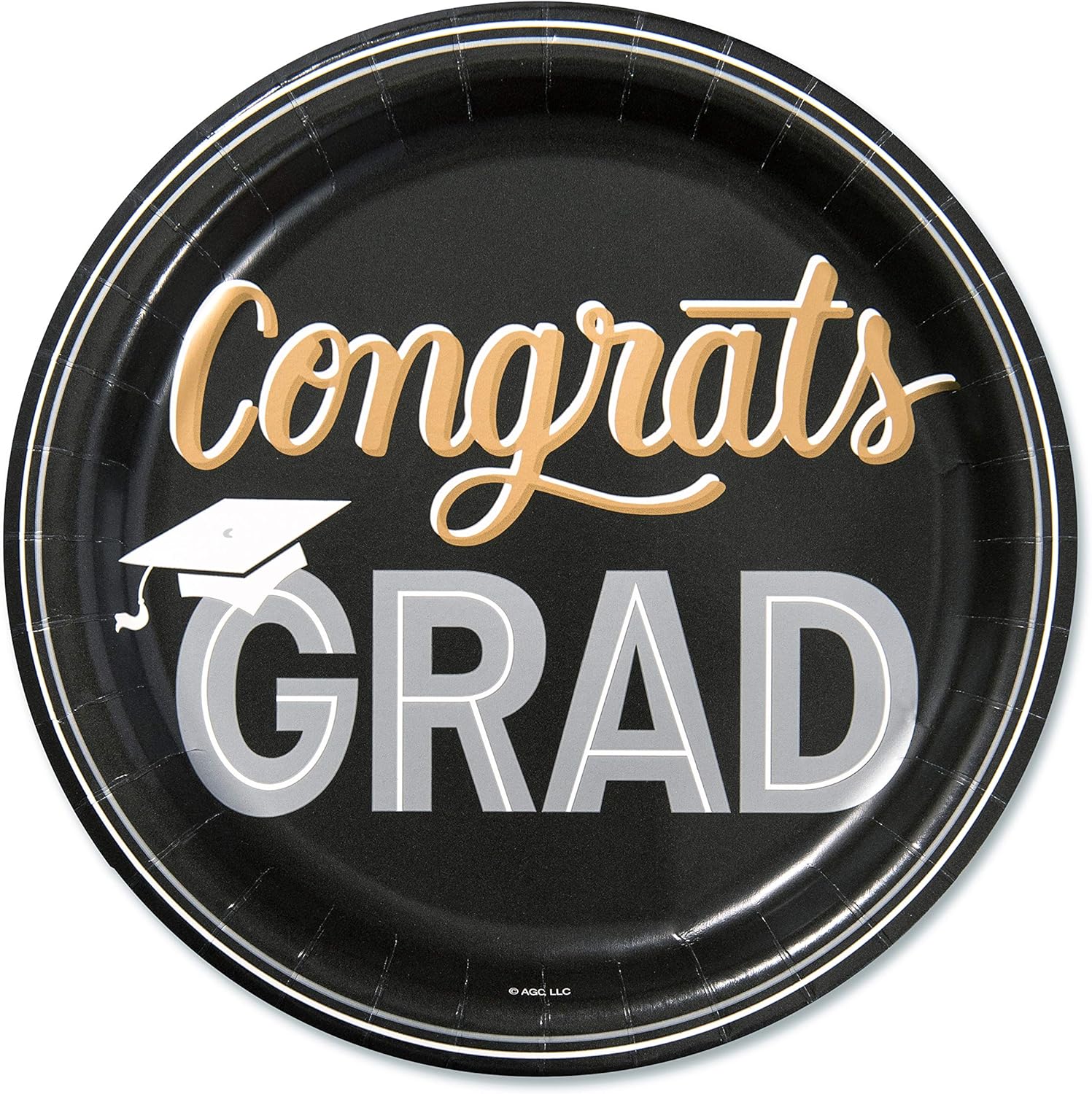 Detalle 2 de American Greetings Graduation Party Supplies, Paper Dessert Plates (36-Count)