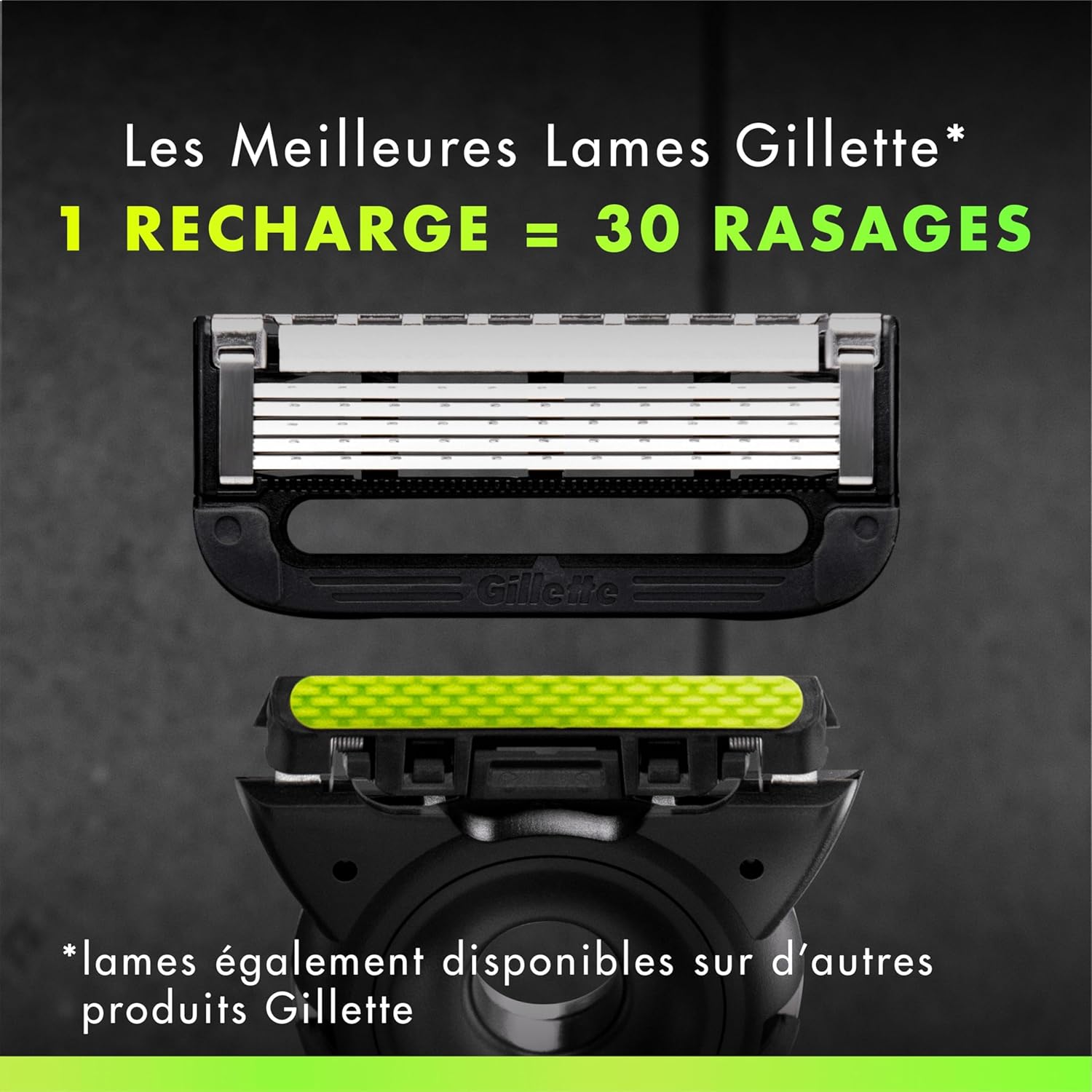 Thumbnail 2 de Gillette Labs lot de 10 recharges de rasoir pour hommes (barre exfoliante, lames haut de gamme) compatibles GilletteLabs
