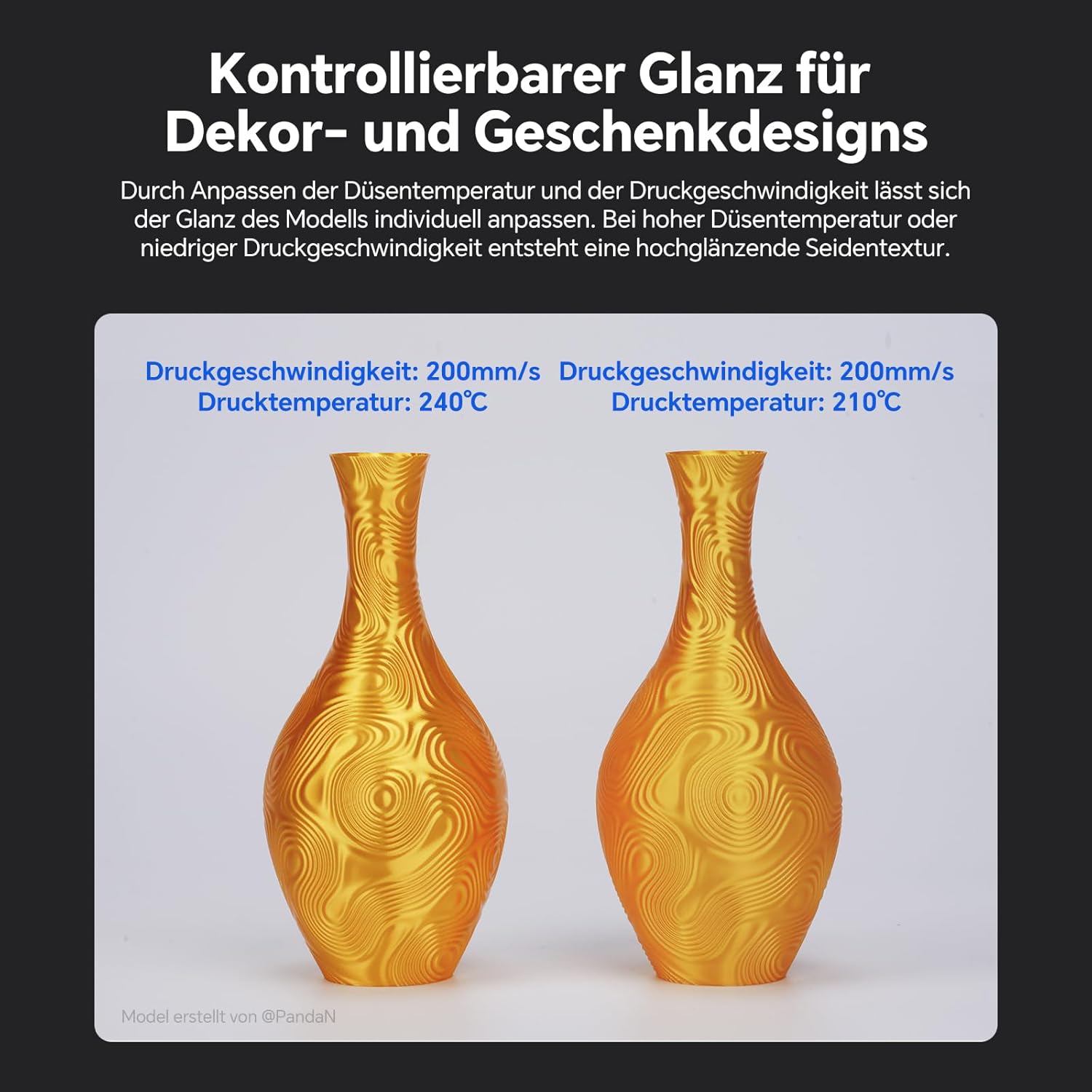 Thumbnail 2 de ANYCUBIC Silk PLA Filament 1,75 mm – Seide-Optik in Weihnachtsgrün, 1 KG