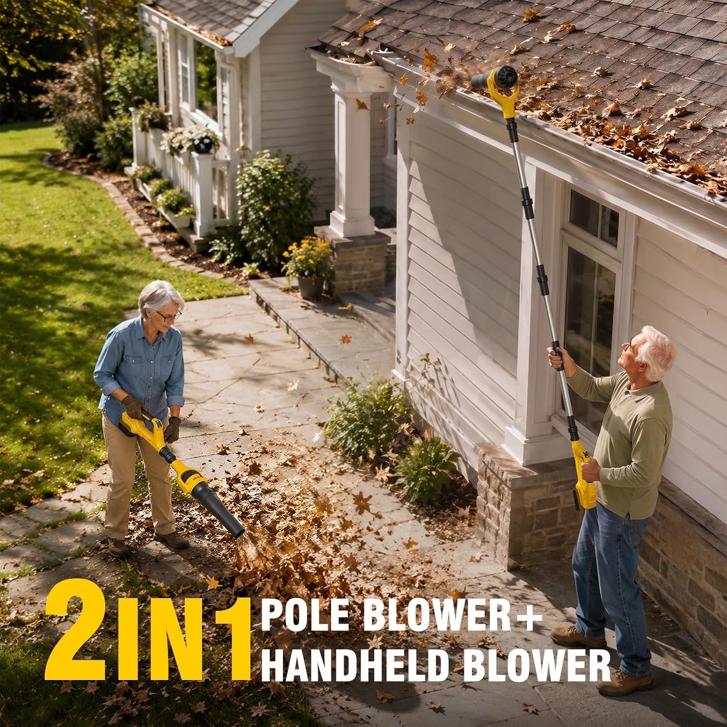 Detalle 2 de Cordless Pole Leaf Blower 55-Inch Extension Kit