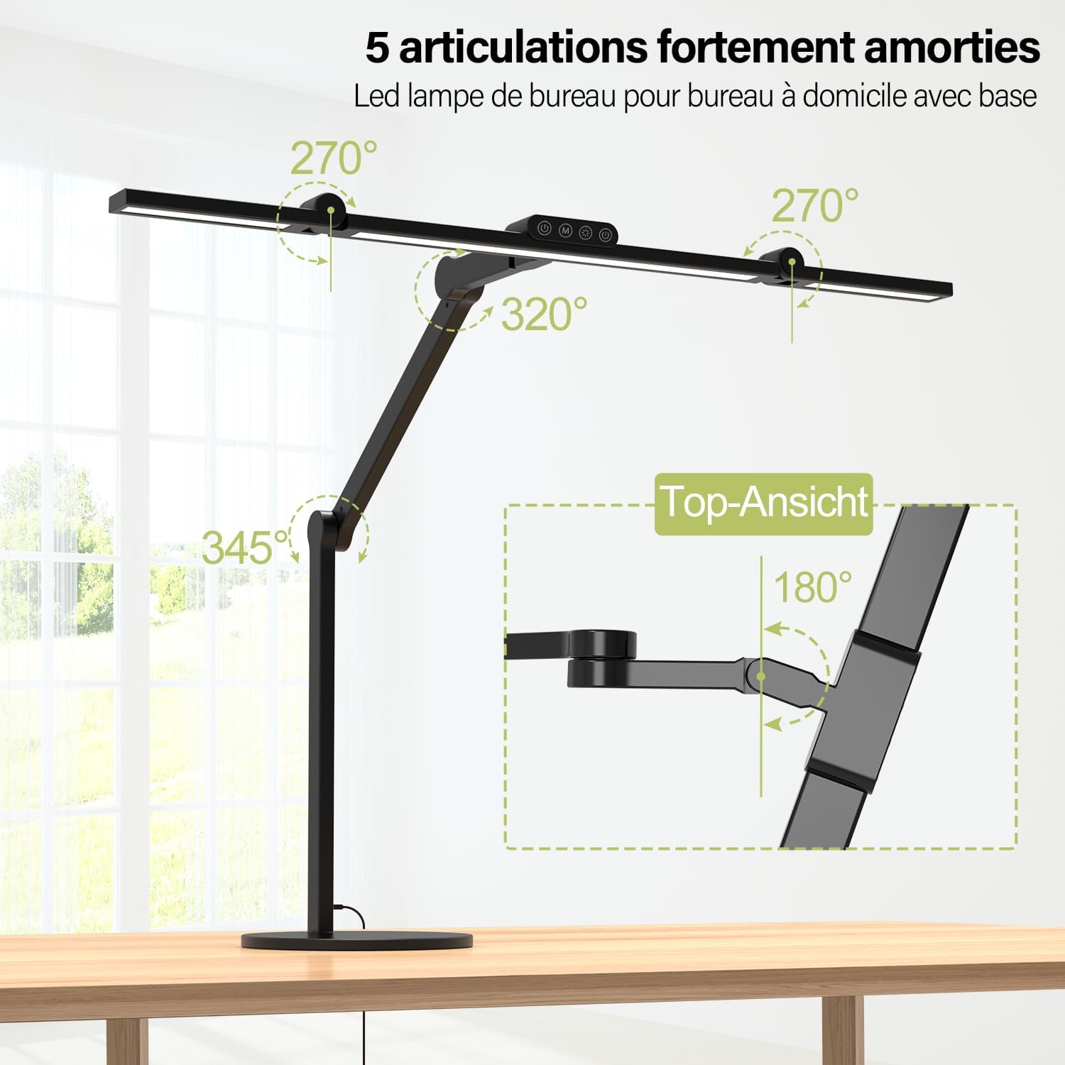 Thumbnail 5 de EPABINA 1500LM Lampe de Bureau LED 24W