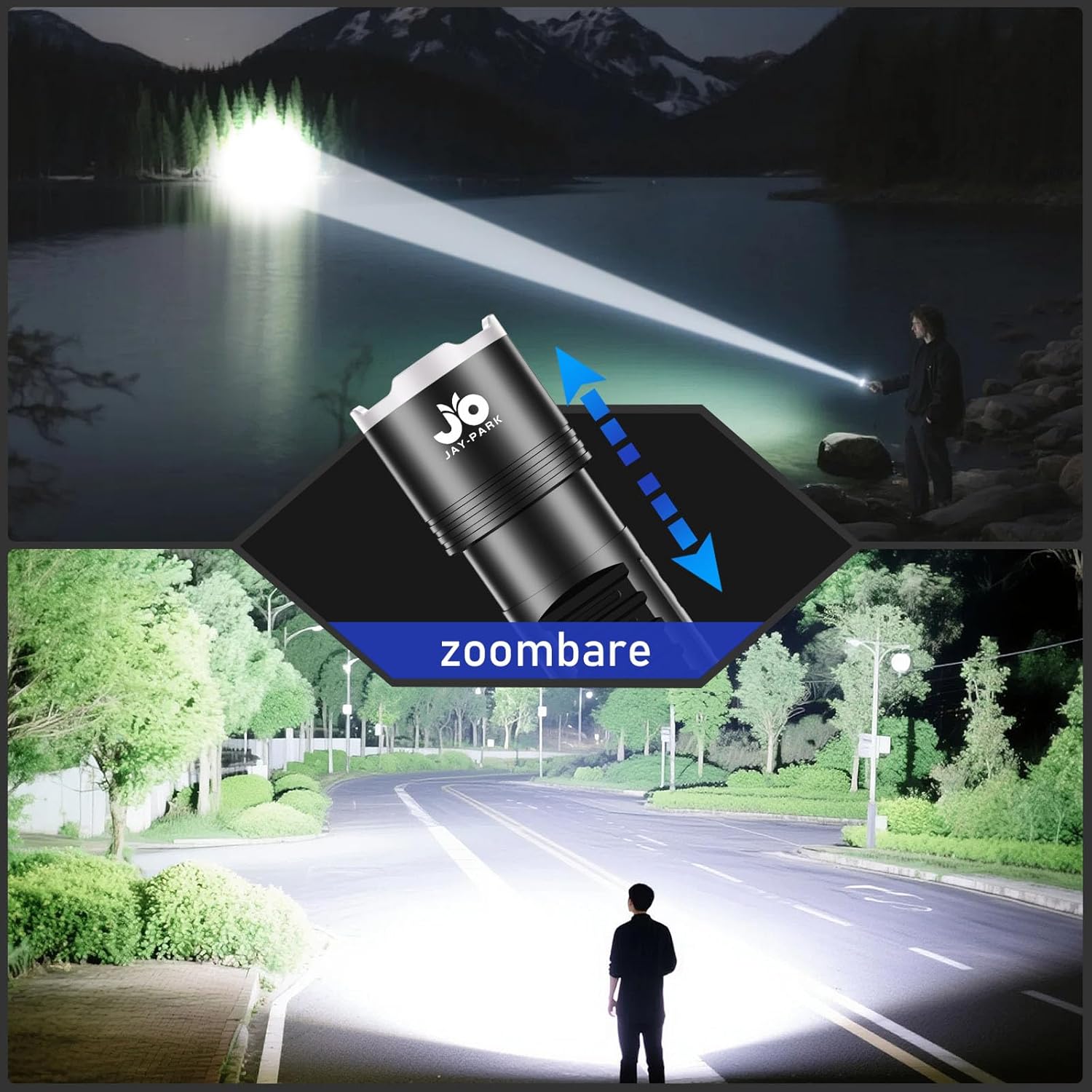 Thumbnail 3 de JAY-PARK Taschenlampe LED 500000 Lumen