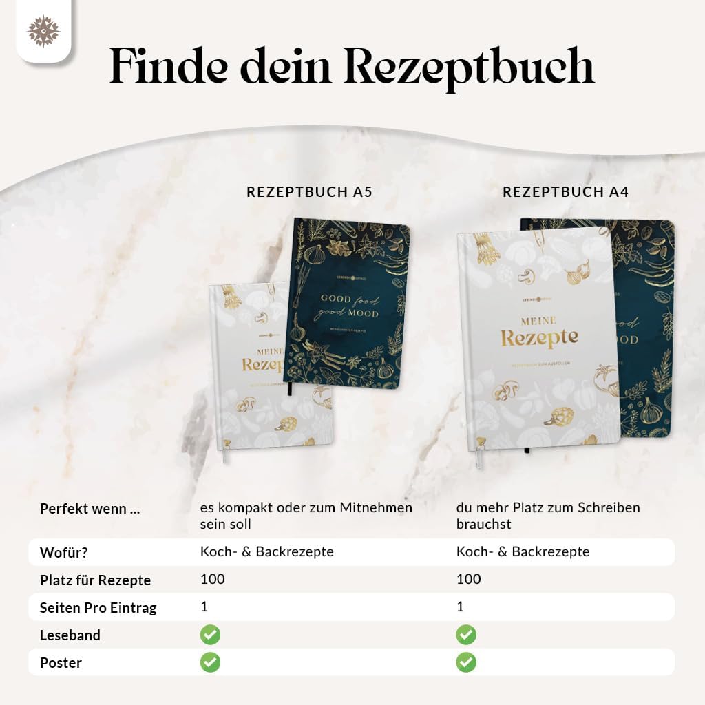 Thumbnail 2 de Lebenskompass Rezeptbuch A5 Pepper