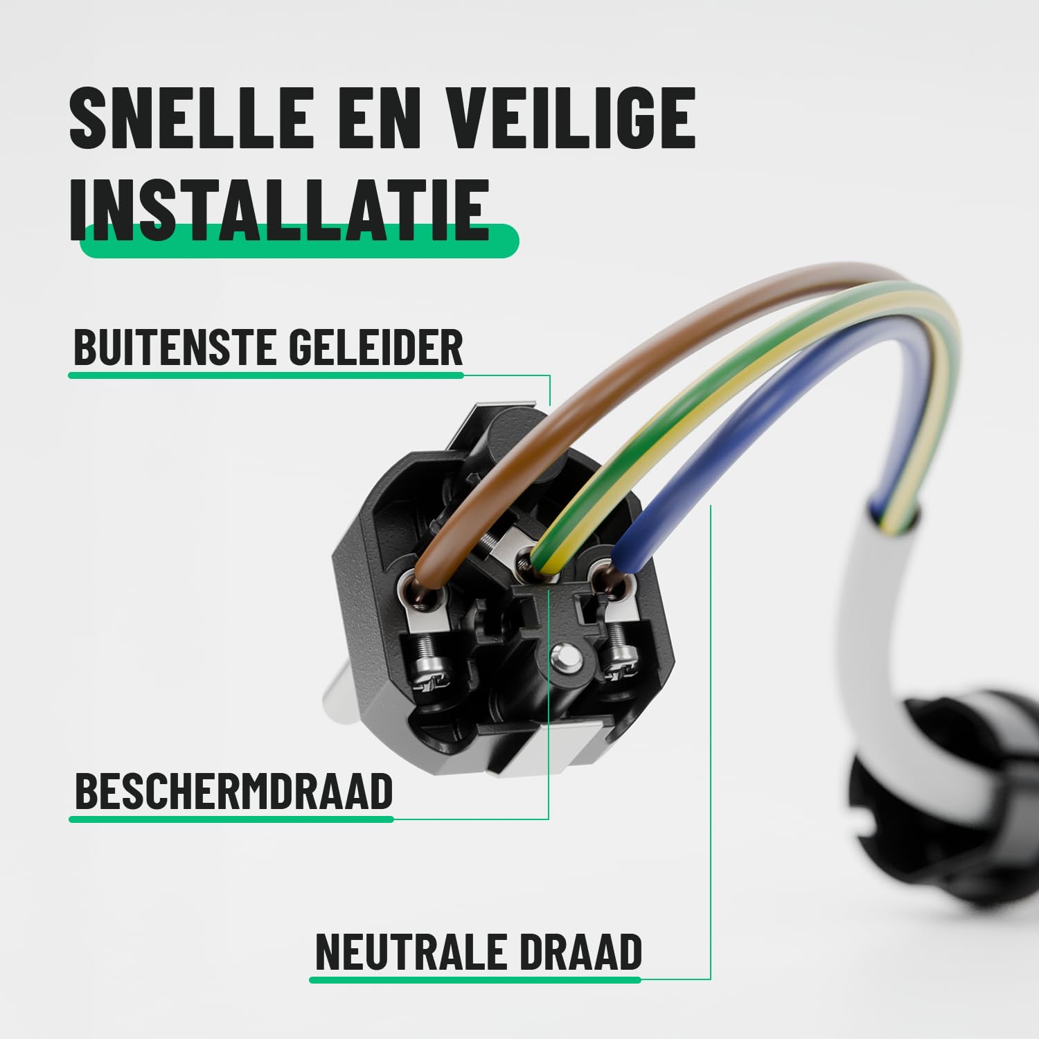 Thumbnail 4 de greate 501400 Schuko-stekker 230 V met IP54, trekontlasting en knikbescherming