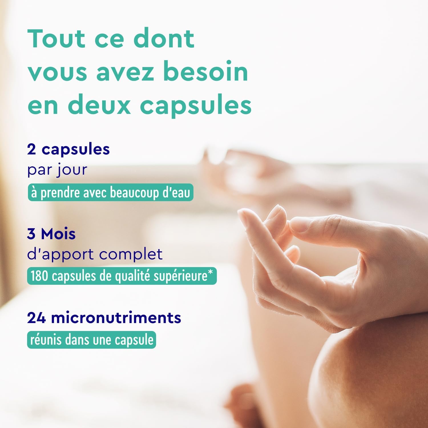 Thumbnail 4 de Vitamines Biotine Zinc Sélénium 180 capsules
