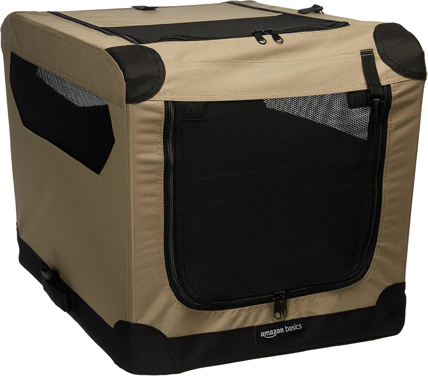 Detalle de Amazon Basics składana klatka dla psa 66 cm z dwoma wejściami
