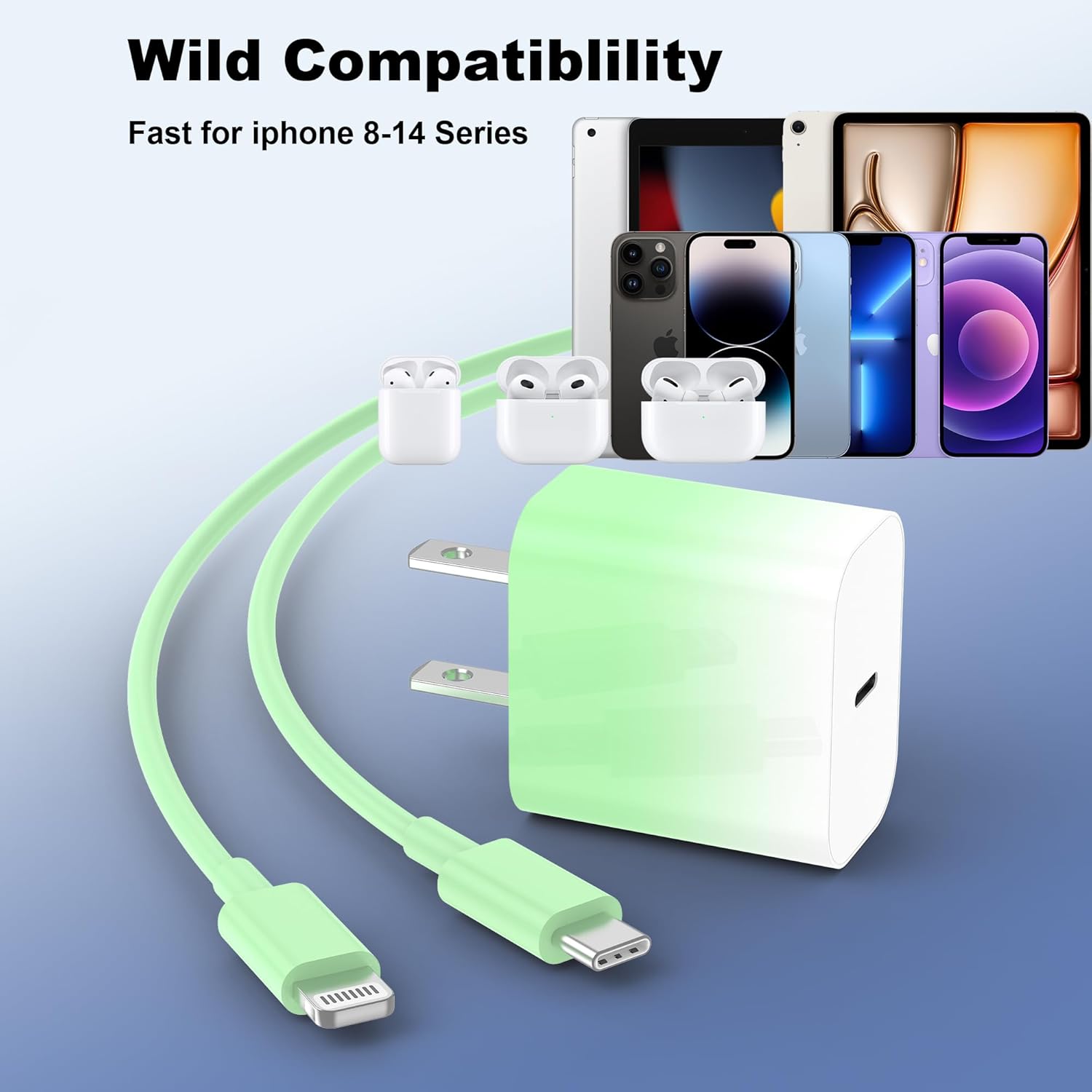 Thumbnail 4 de GREPHONE 20W PD USB-C Wall Charger 4-Pack with 6ft C-to-Lightning Cables