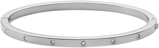 Thumbnail 5 de Bracelet Fossil Sadie pour femme en acier inoxydable à fermeture à bouton poussoir