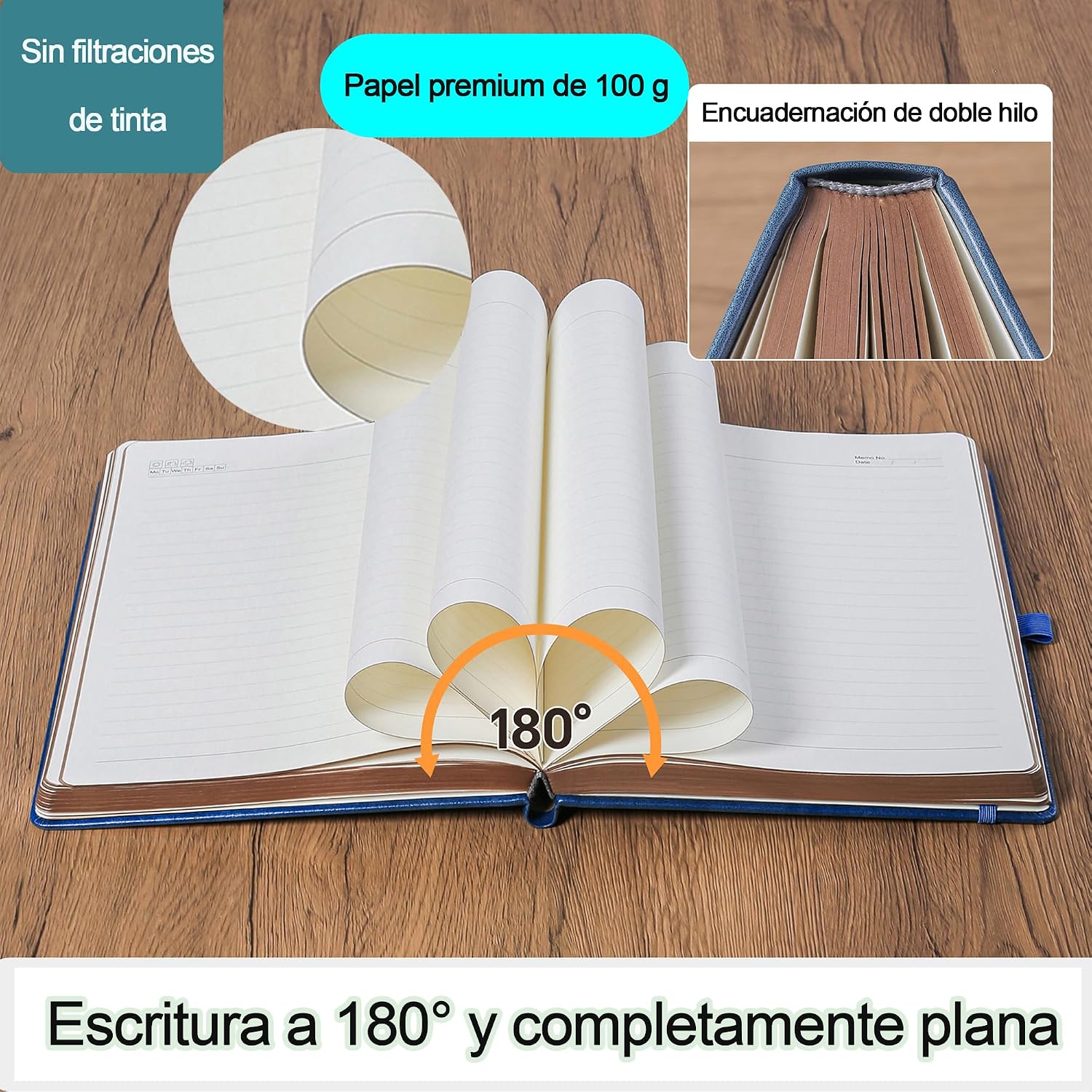Thumbnail 3 de HwxBen Cuaderno B5 360 páginas con bolígrafo