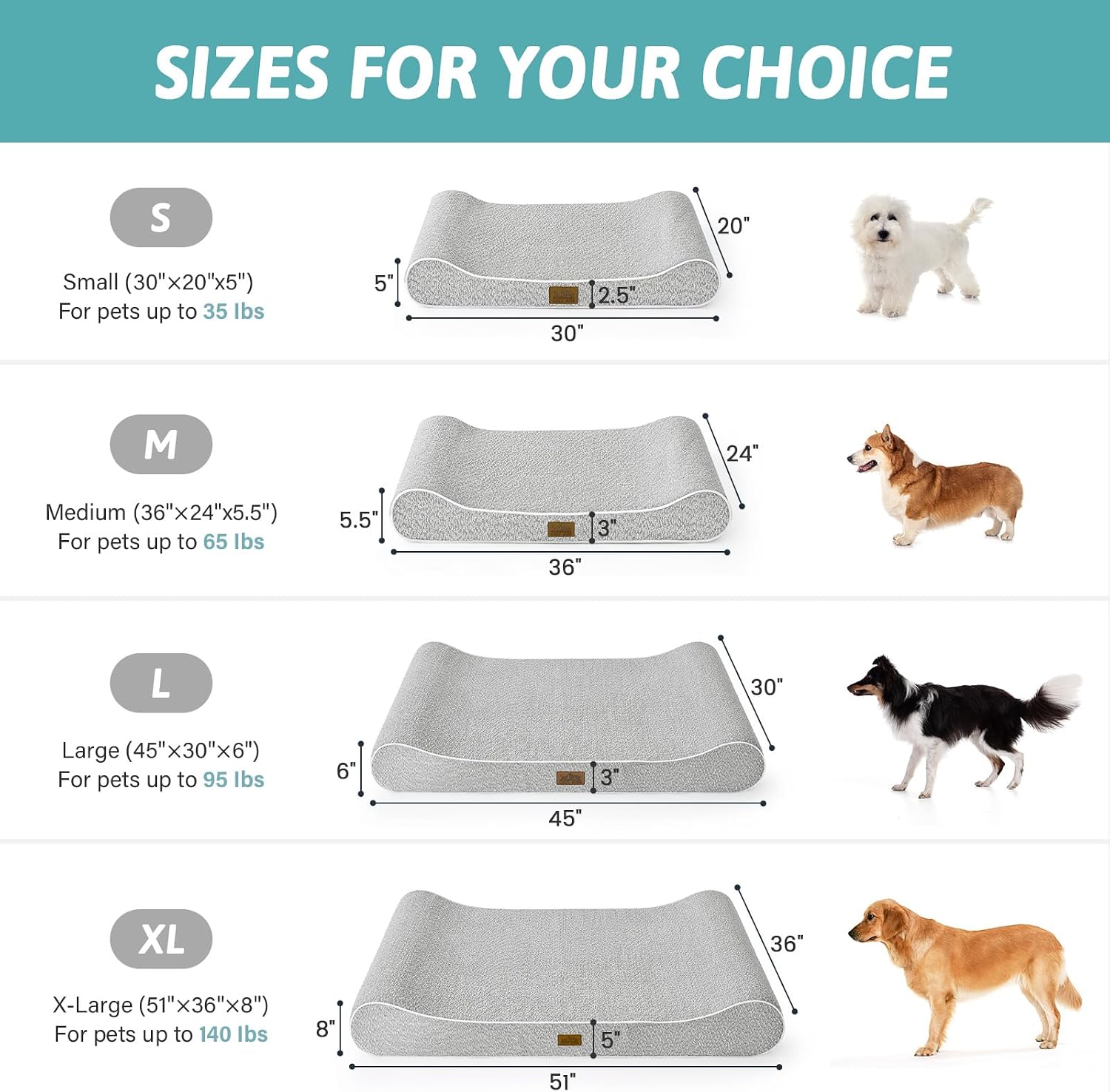 Thumbnail 1 de COZY KISS Dog Bed XXL 120x80cm