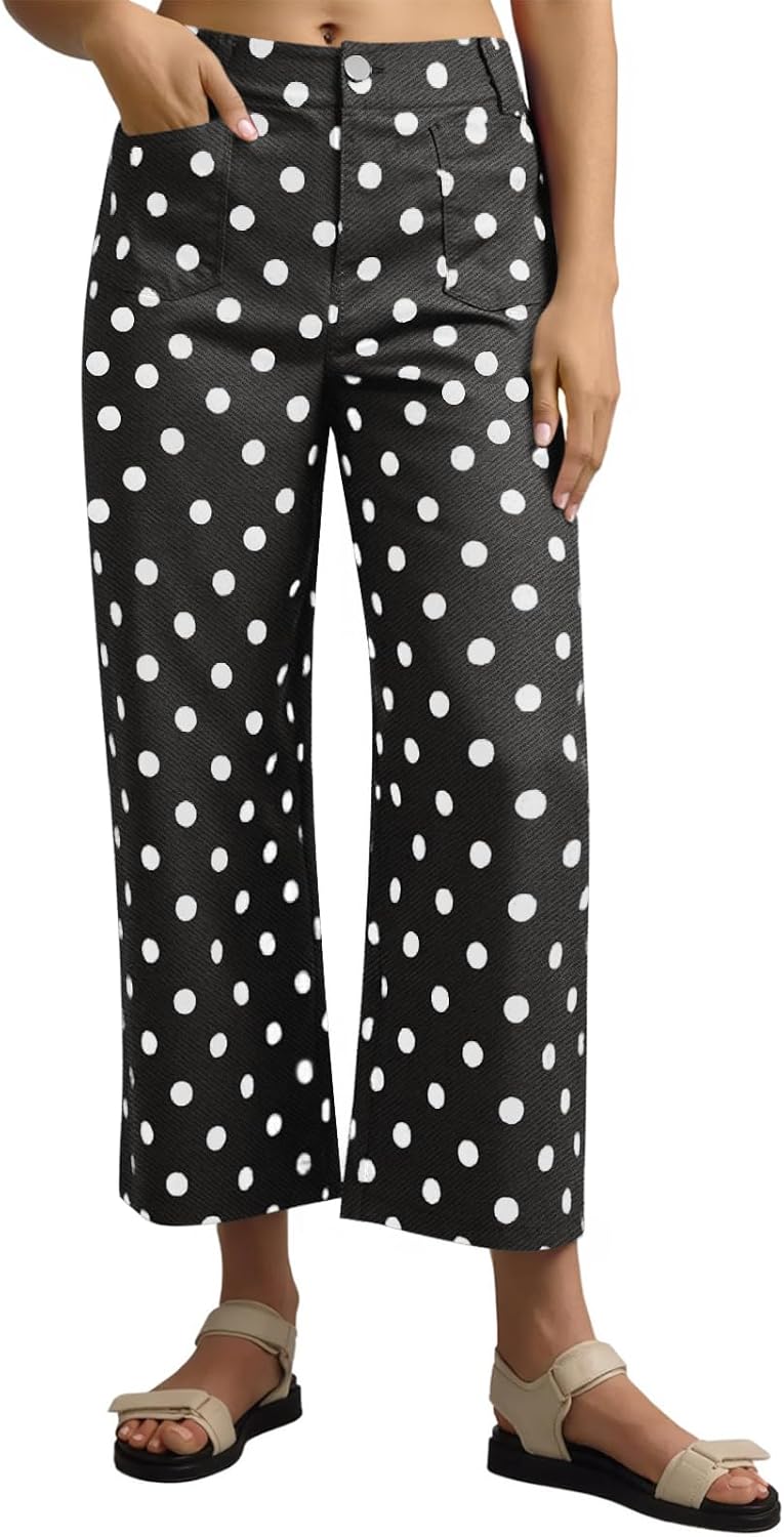 Detalle de Tankaneo Women's Cropped Jeans in Stretch Denim