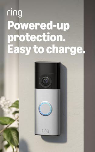 Detalle 1 de Ring Battery Video Doorbell Plus (Newest Gen): A practical DIY wireless doorbell with retinal 2K clarity