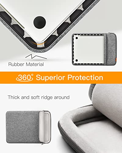 Detalle de Inateck funda de portátil 13" con protección 360° (compatible con MacBook Air/Pro 13 y Surface Pro)