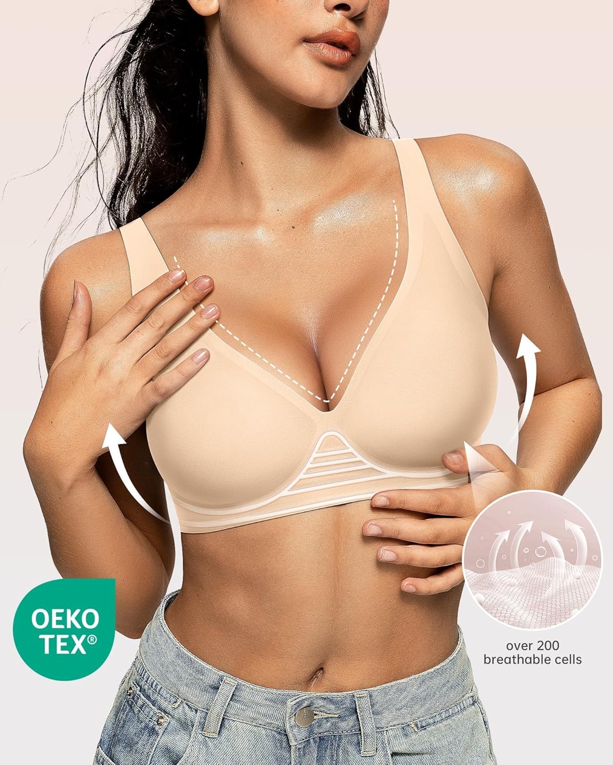 Detalle 2 de OEAK Deep V Brasier for Women