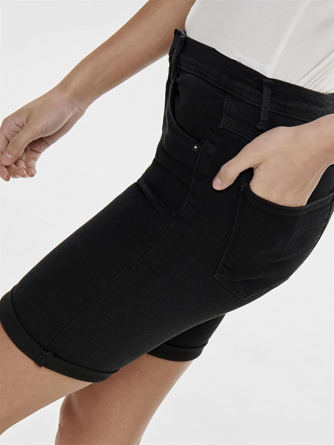 Thumbnail 5 de ONLY Female Jeans-Shorts ONLRAIN – Eng anliegend, mittlere Taille, Denim-Shorts