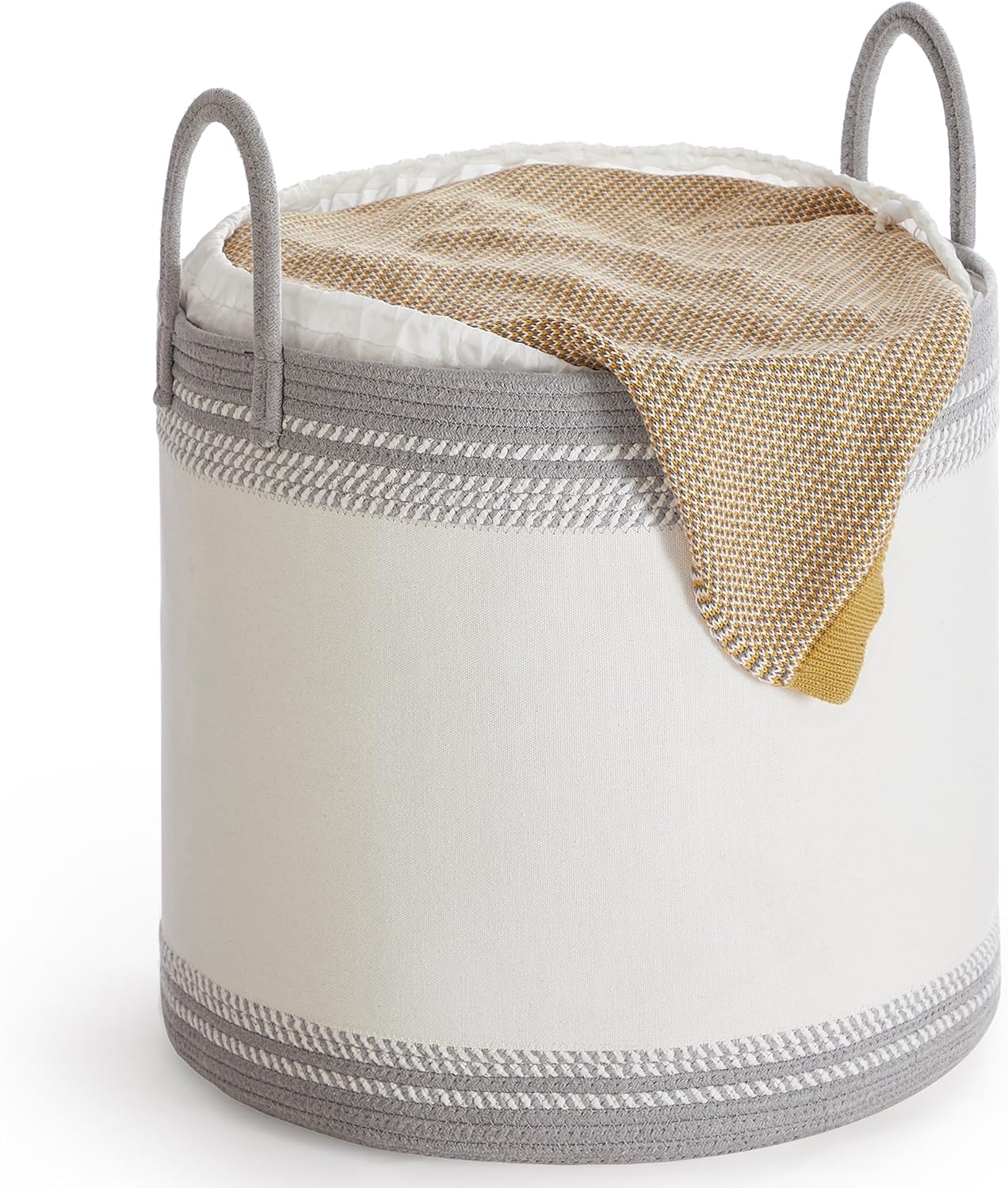 Thumbnail 6 de SONGMICS 60 L Cotton Rope Laundry Basket with Handles (RLH060K01SONGMICS)