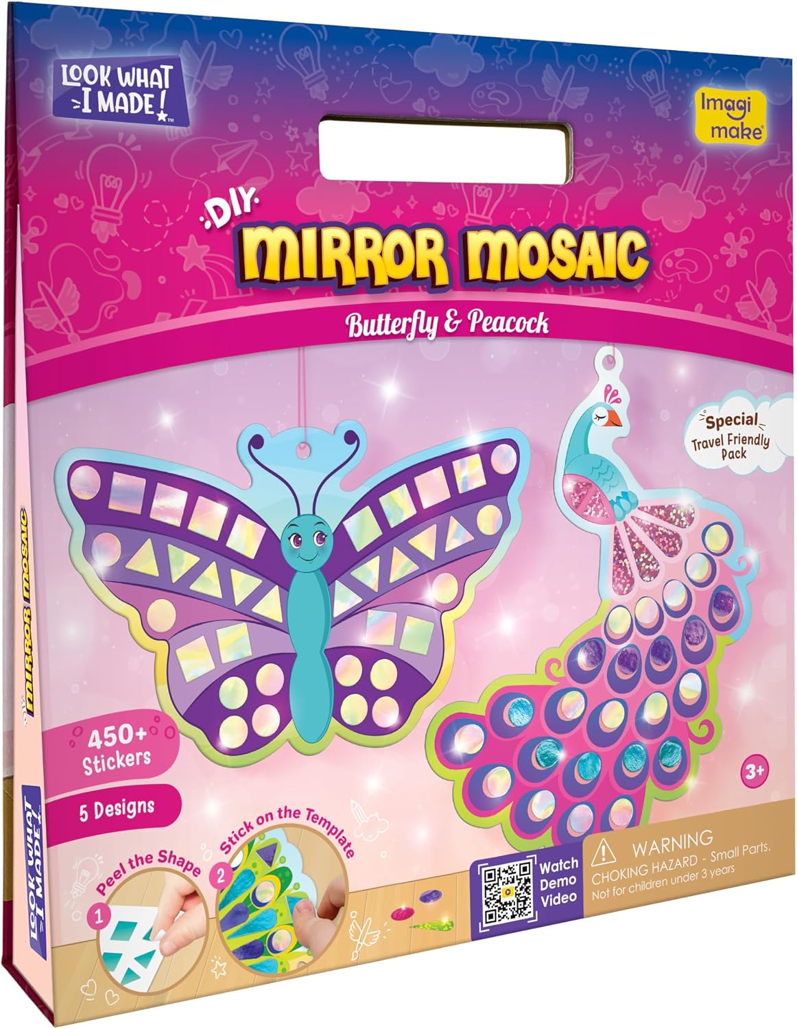 Thumbnail 6 de Imagimake Mirror Mosaic Butterfly & Peacock Kit