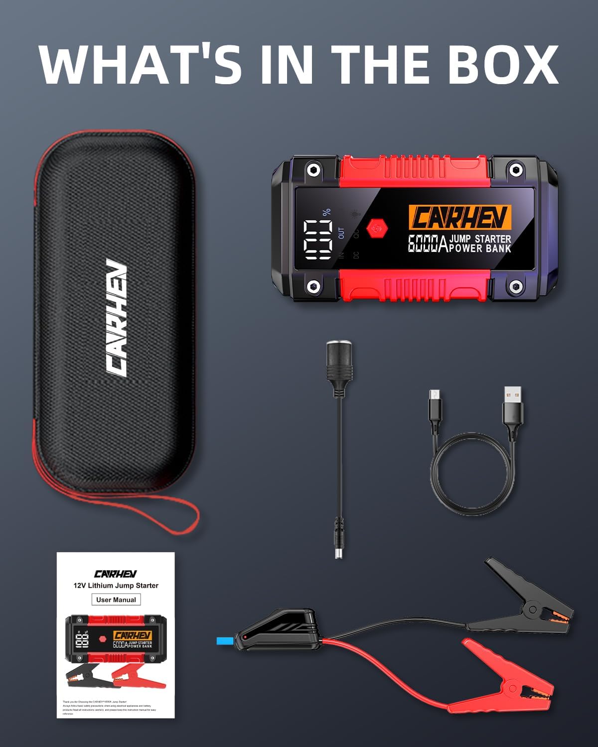 Thumbnail 6 de CARHEV 6000A jump starter 12V power pack