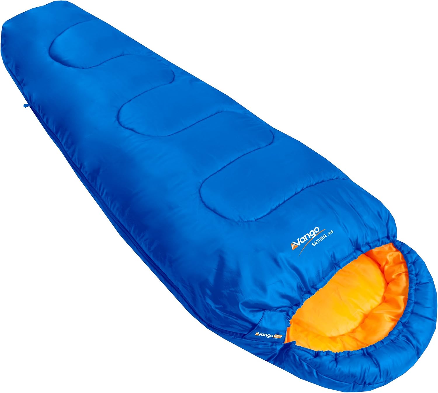 Detalle de Vango Saturn Kids' Sleeping Bag (Atlantic Blue) – 170 x 70 cm, 2‑Season Mummy, Amazon Exclusive