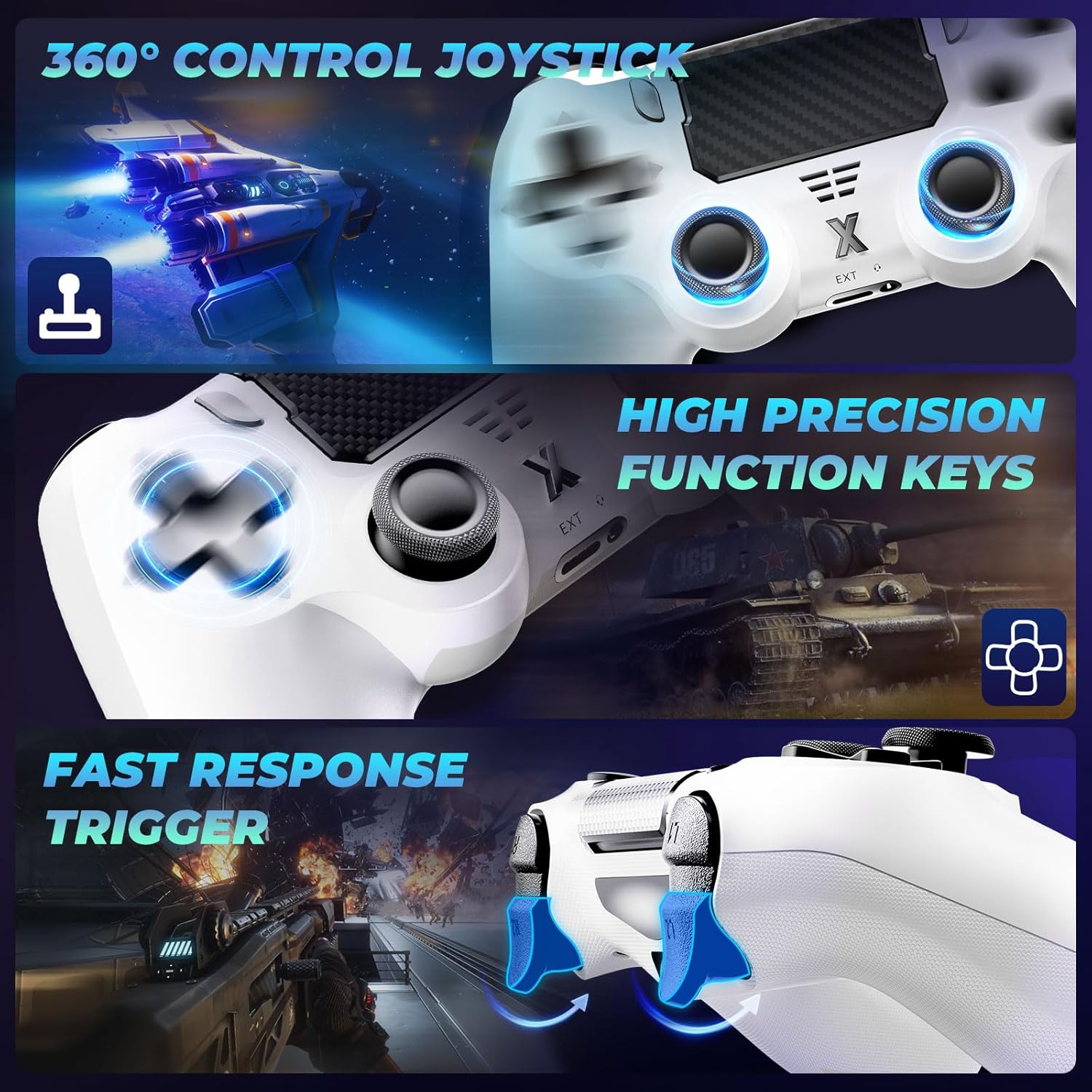 Thumbnail 3 de Suoxiom Wireless Controller P4 – Bluetooth Gamepad