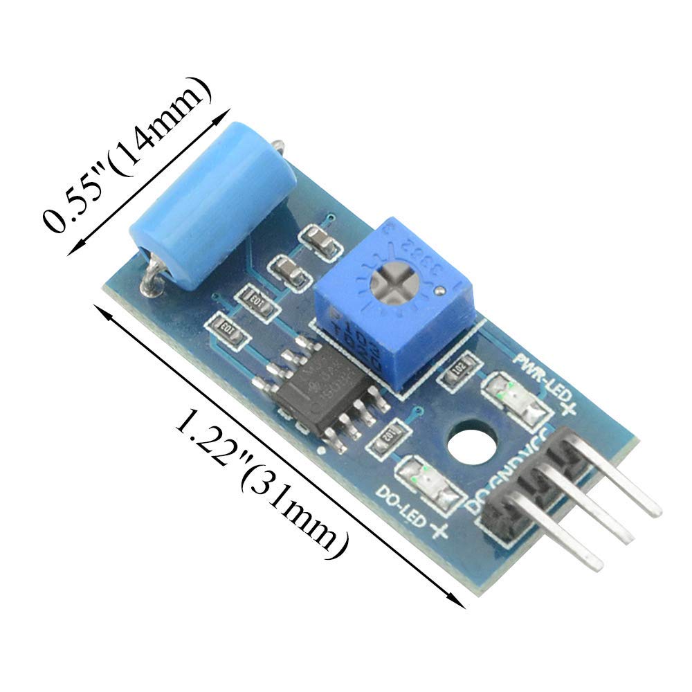 Thumbnail 6 de Youmile 5PACK SW-420 Vibration Sensor Module: Motion Alarm Switch for DIY Arduino Projects