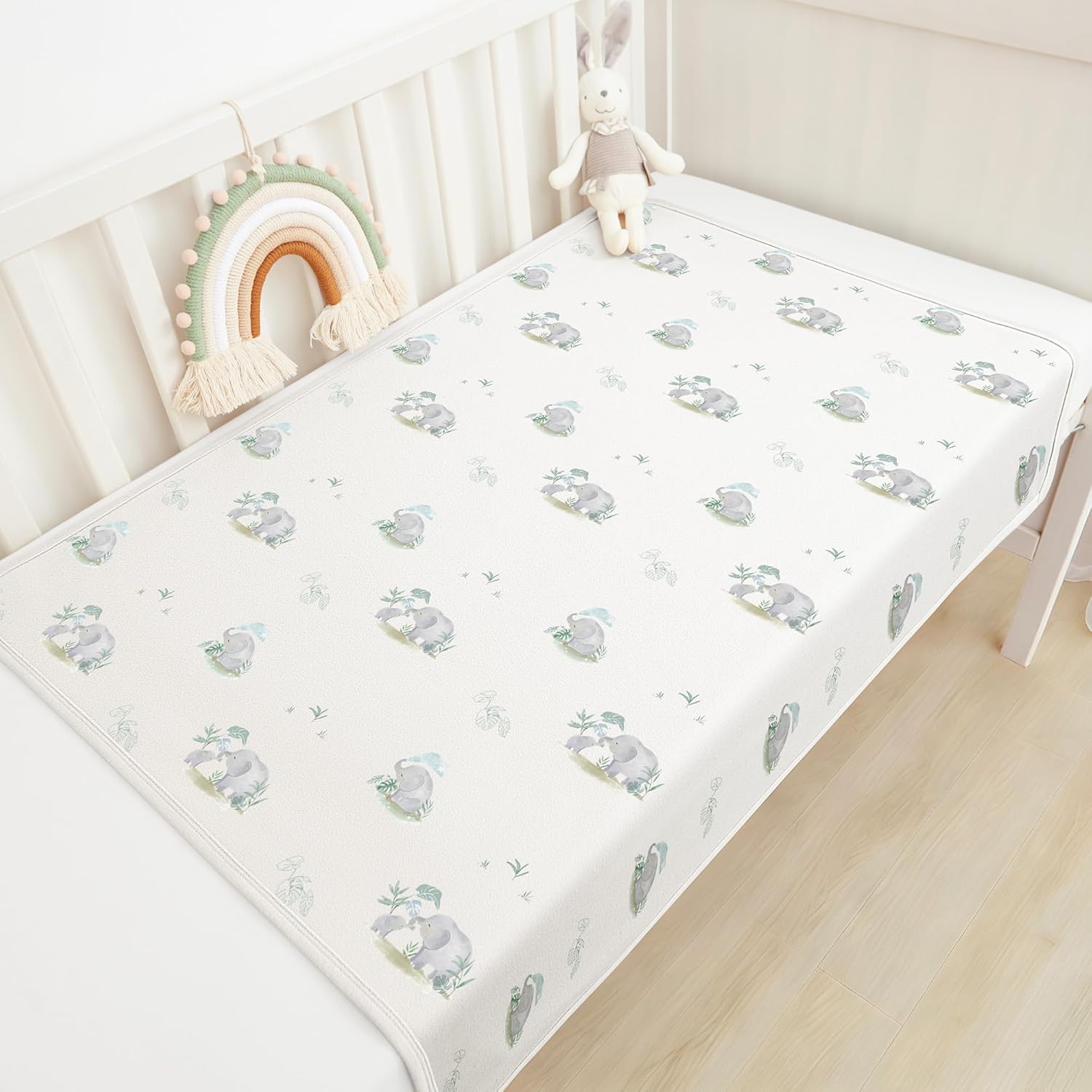 Thumbnail 4 de Susurration 2er Pack Bettunterlage Wasserdicht 75x90 cm – Matratzenschutz für Baby und Kind (Elefant)