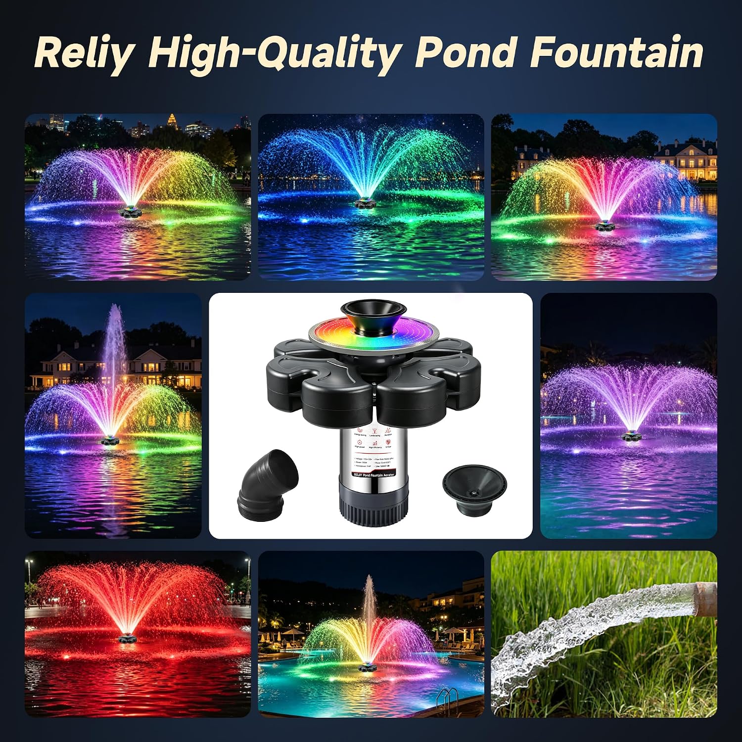 Detalle 2 de RELIY Pond Fountain 1HP