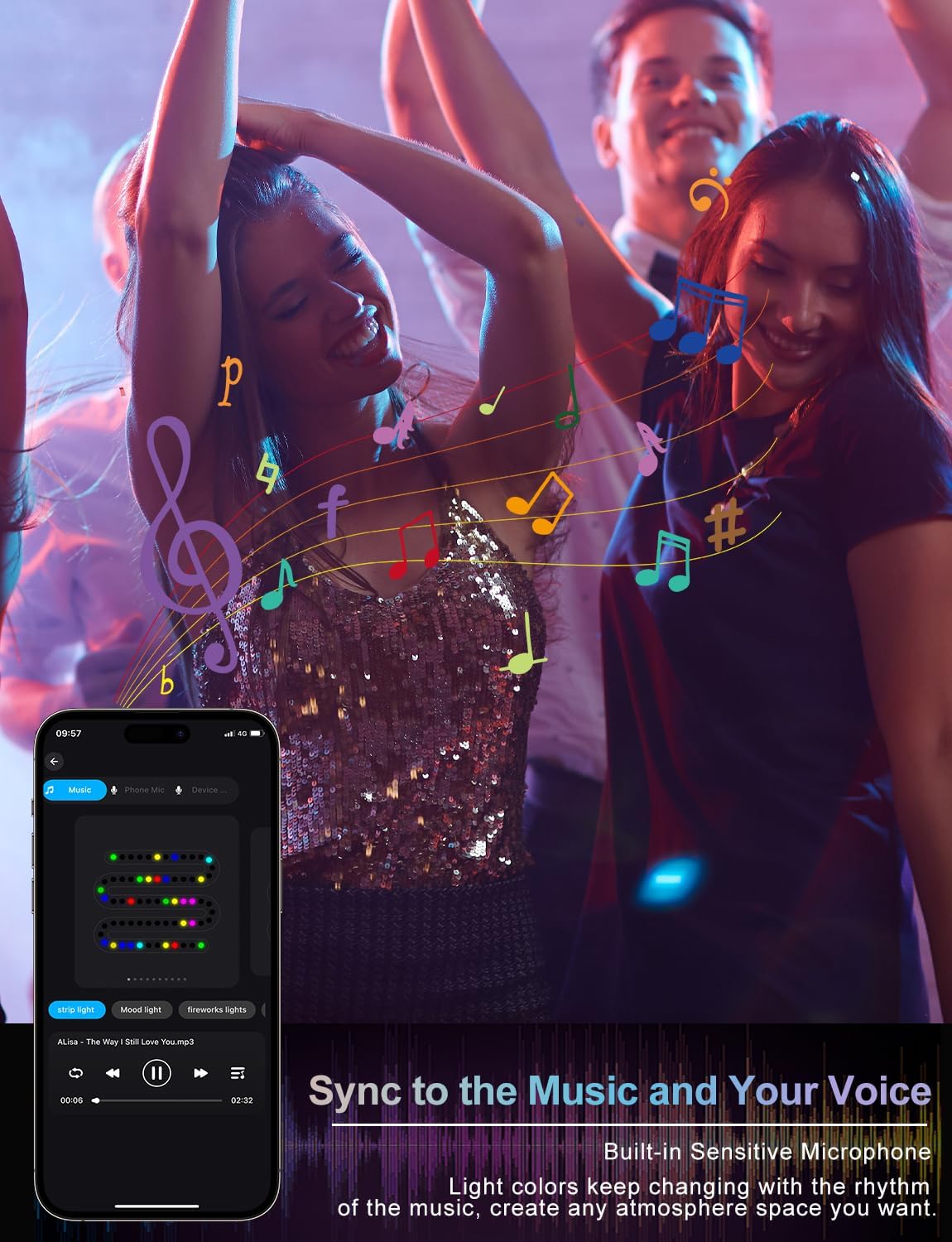 Thumbnail 6 de NATPOW Teichbeleuchtung Unterwasser mit Bluetooth APP – 10 in 1 RGB-Unterwasserlampe