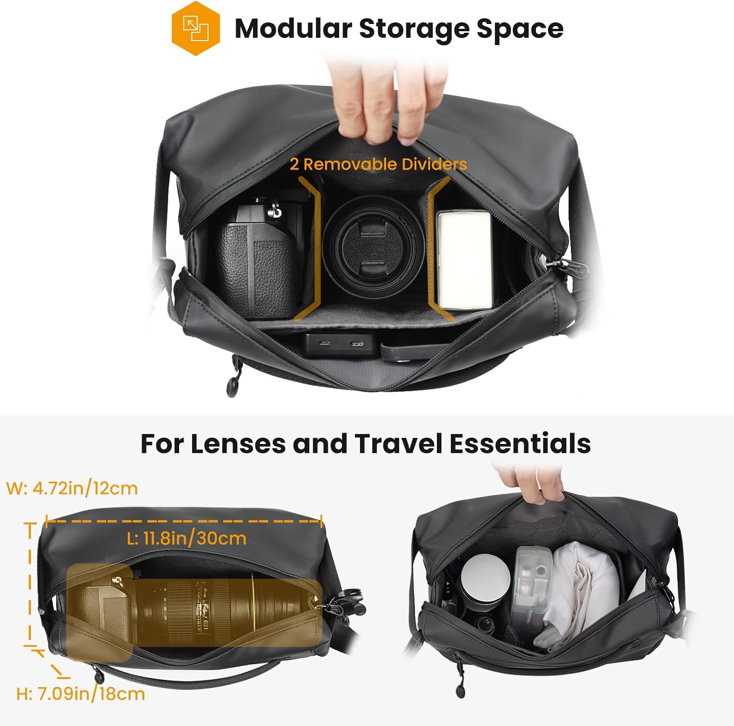 Thumbnail 2 de TARION Camera Sling Bag Small: Compact, Weather‑Ready Shoulder Sling for Mirrorless, DSLR or Drone Gear