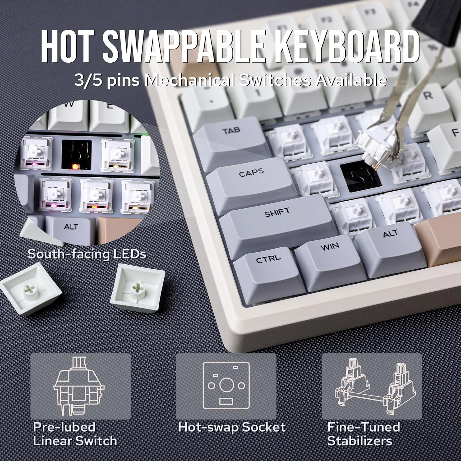Thumbnail 5 de EPOMAKER Galaxy100 8000mAh wireless keyboard ⌨