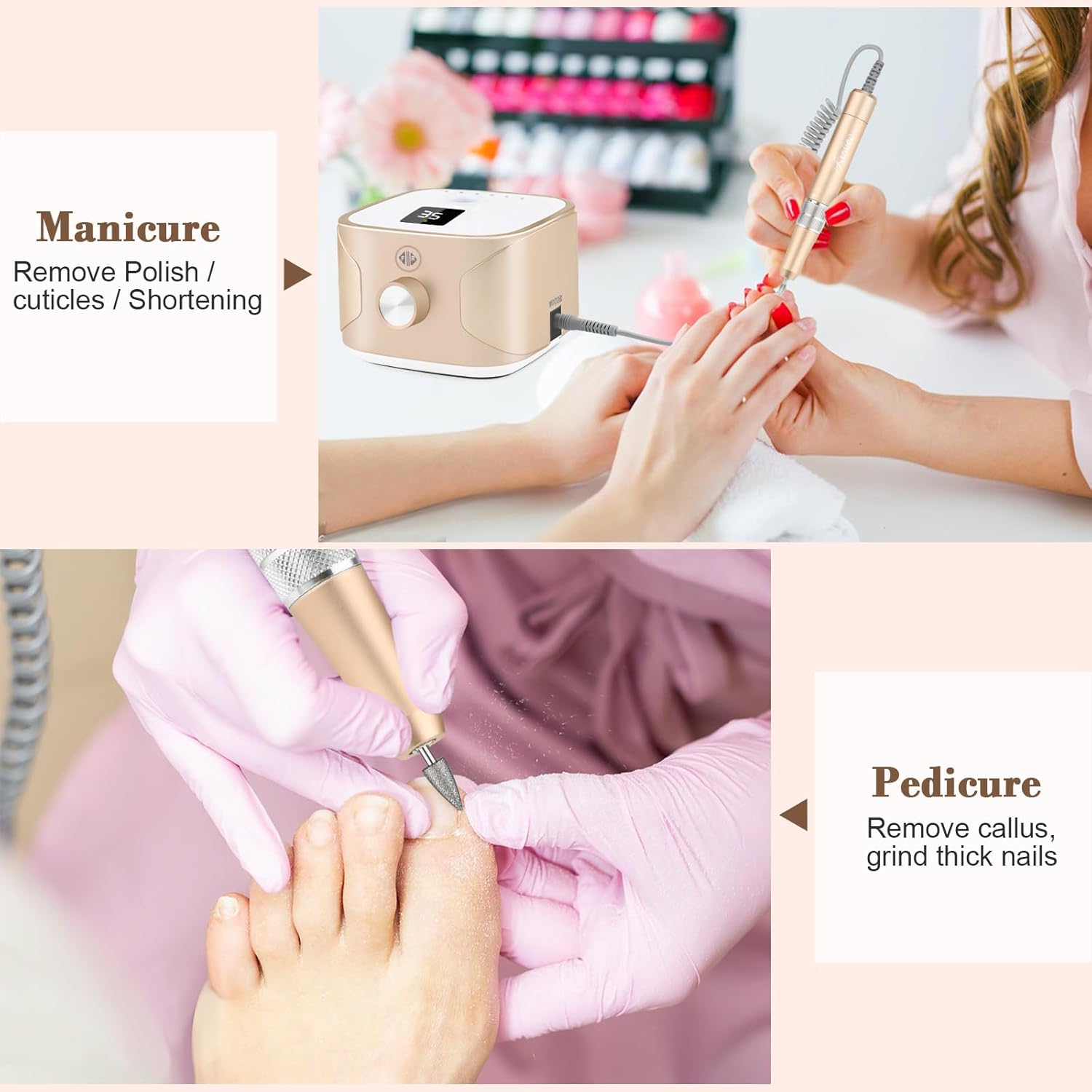 Thumbnail 5 de Nagelfräser 35.000 U/Min für Gelnägel