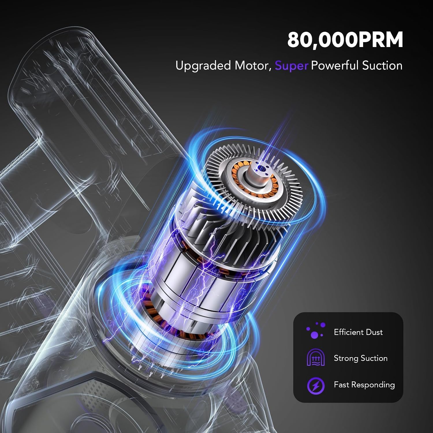 Thumbnail 4 de Cordless stick vacuum, Indigo Purple