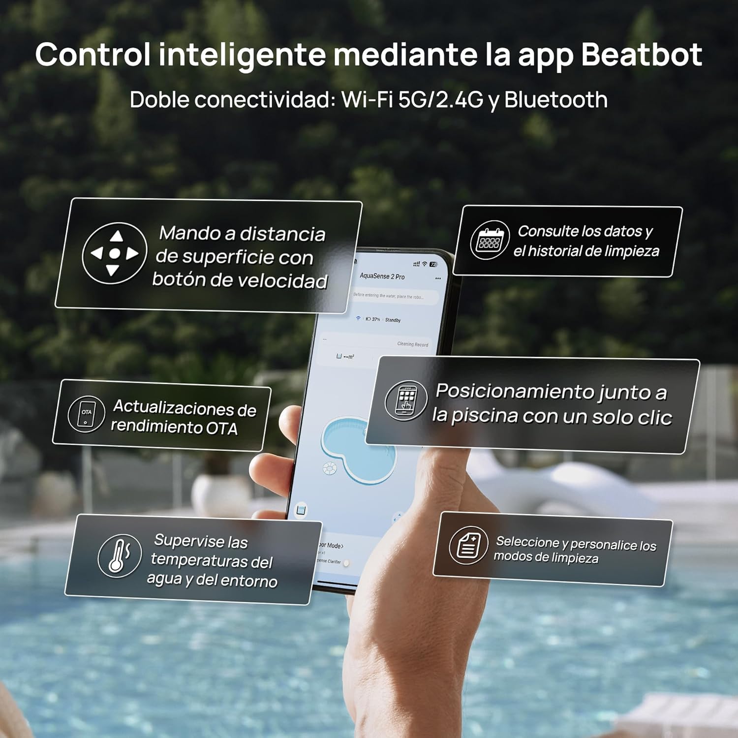 Thumbnail 6 de Beatbot AquaSense 2 Pro Robot Limpiafondos Piscina 🏊