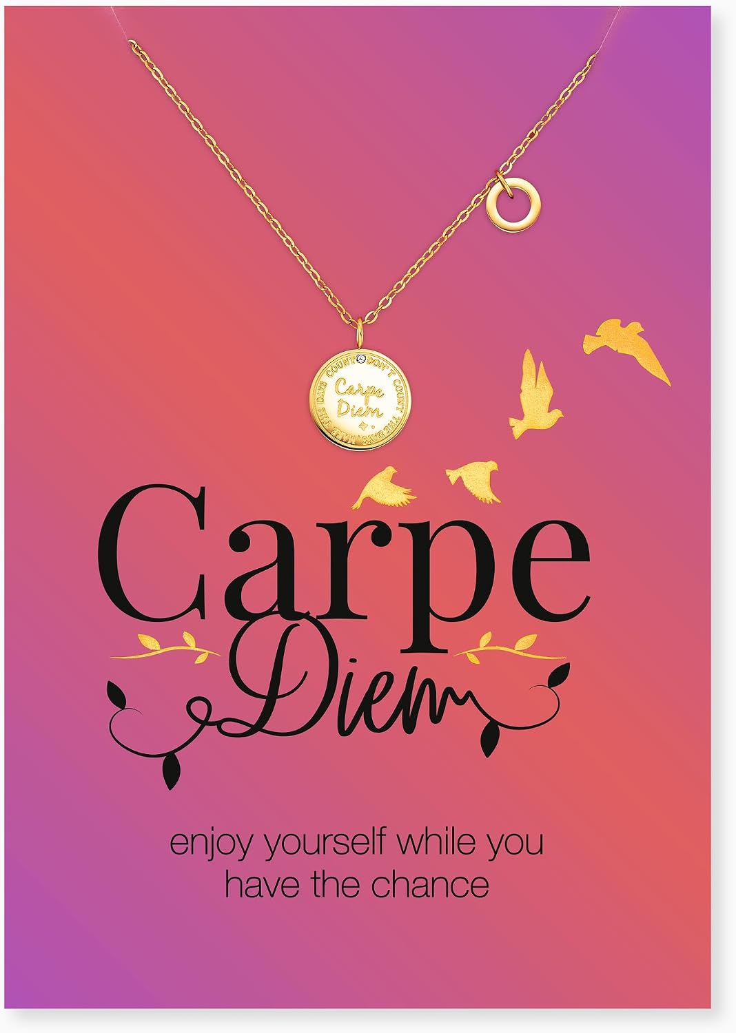 Detalle de Engelsrufer Grußkarte Carpe Diem mit Kette
