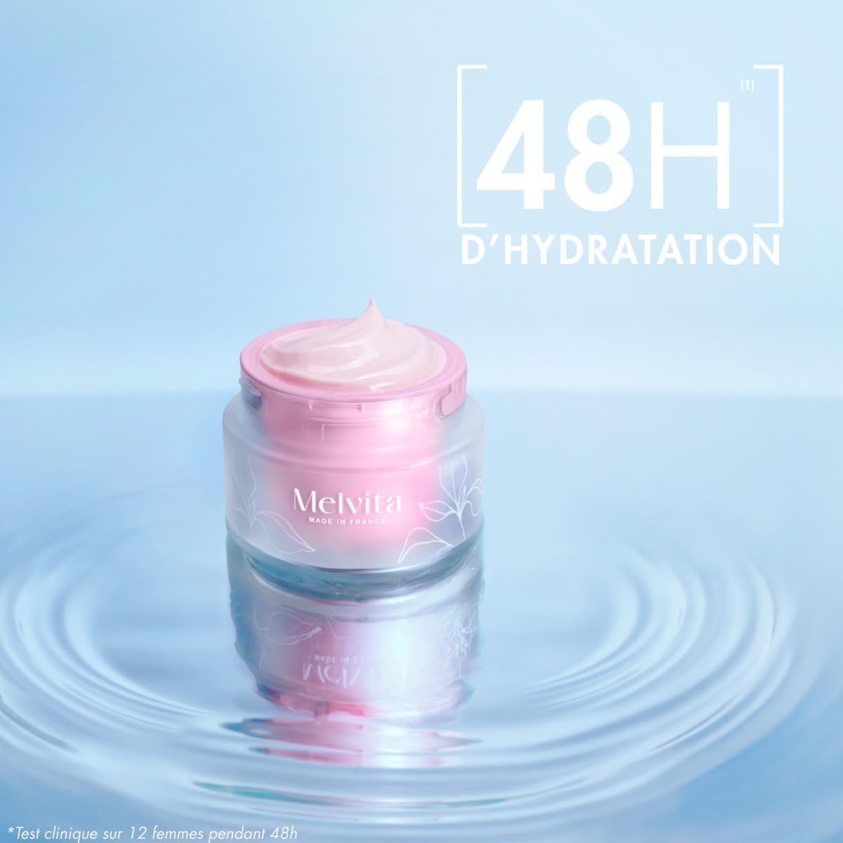 Thumbnail 1 de Melvita Soin pour le Visage Source de Roses — Enrichie en Extraits de Roses Sauvages & Huiles Végétales, Peaux Sensibles, 50 ml