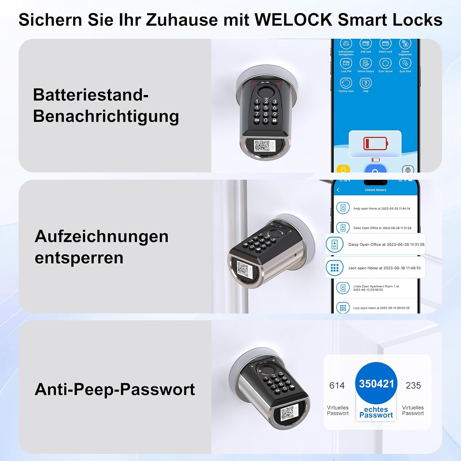 Thumbnail 4 de WELOCK ToucA51 PRO Fingerabdruck Türschloss