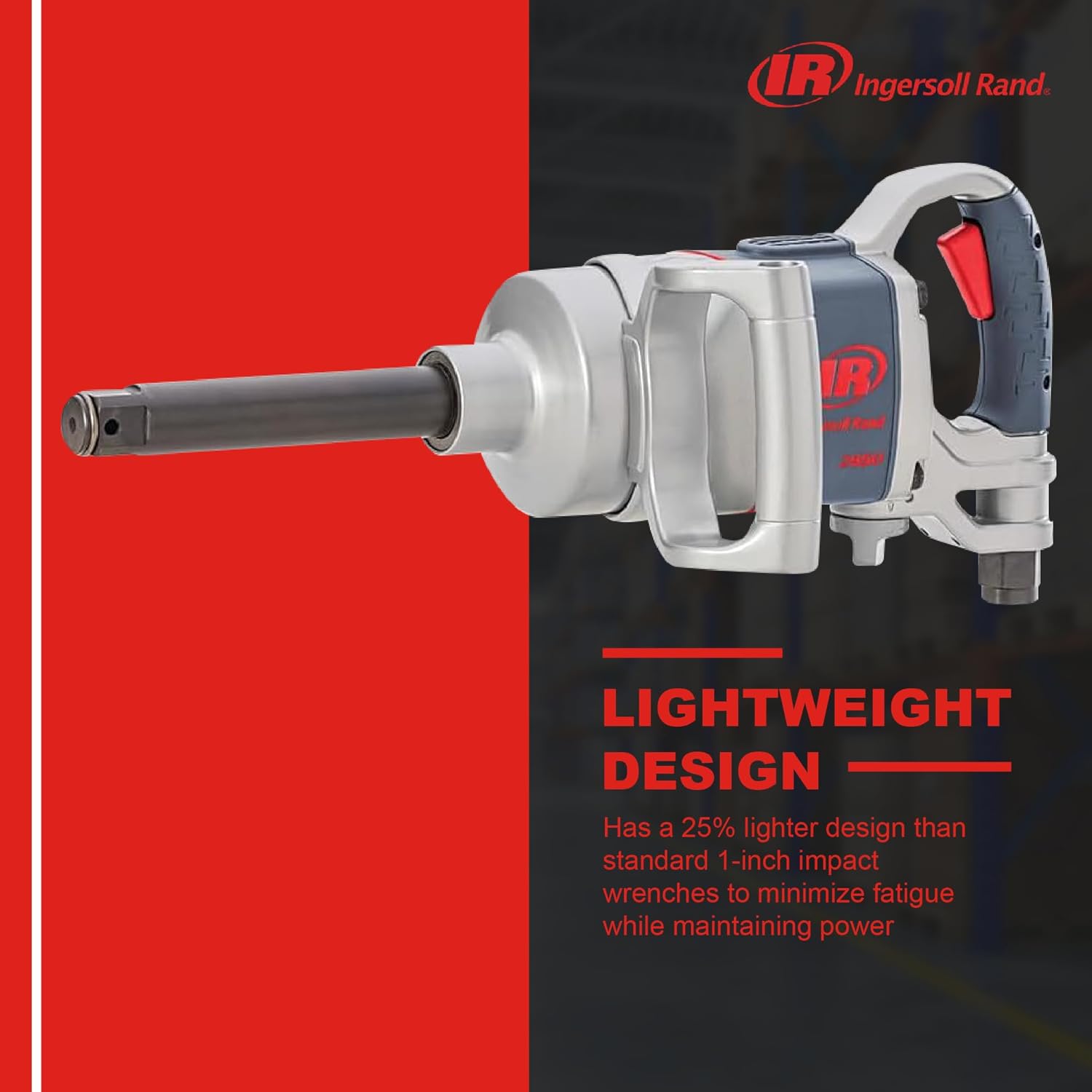 Detalle de Ingersoll Rand 2850MAX-6 Clé à Chocs Pneumatique 1" – Enclume Allongée, Extension 6