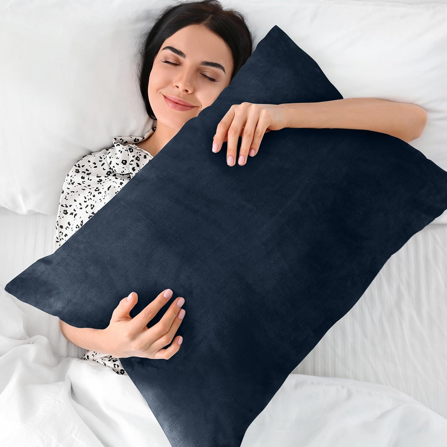 Thumbnail 4 de BEDELITE Flannel Pillow Cases 20x30 Navy