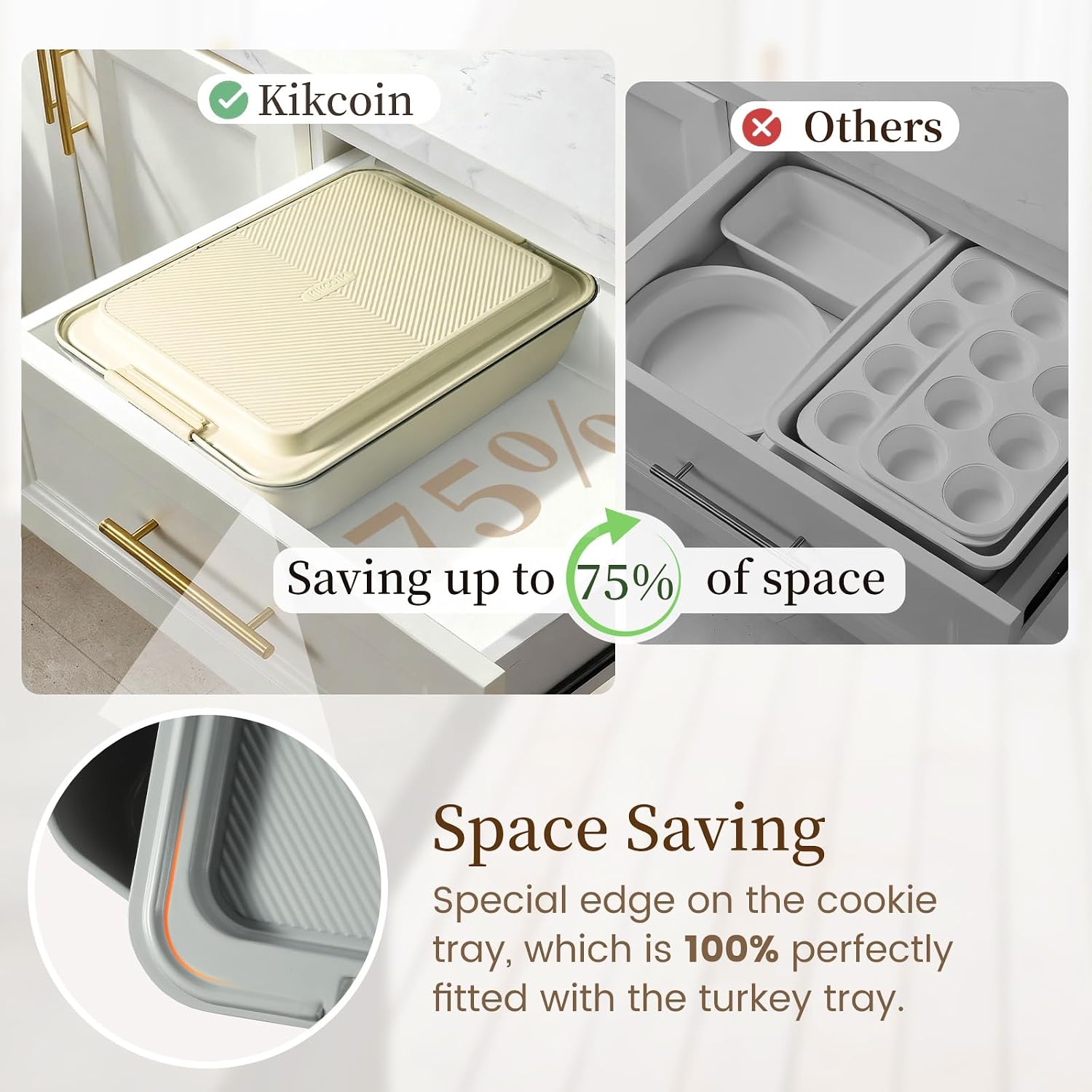 Thumbnail 2 de Kikcoin 25-Pan Stackable Bakeware Set