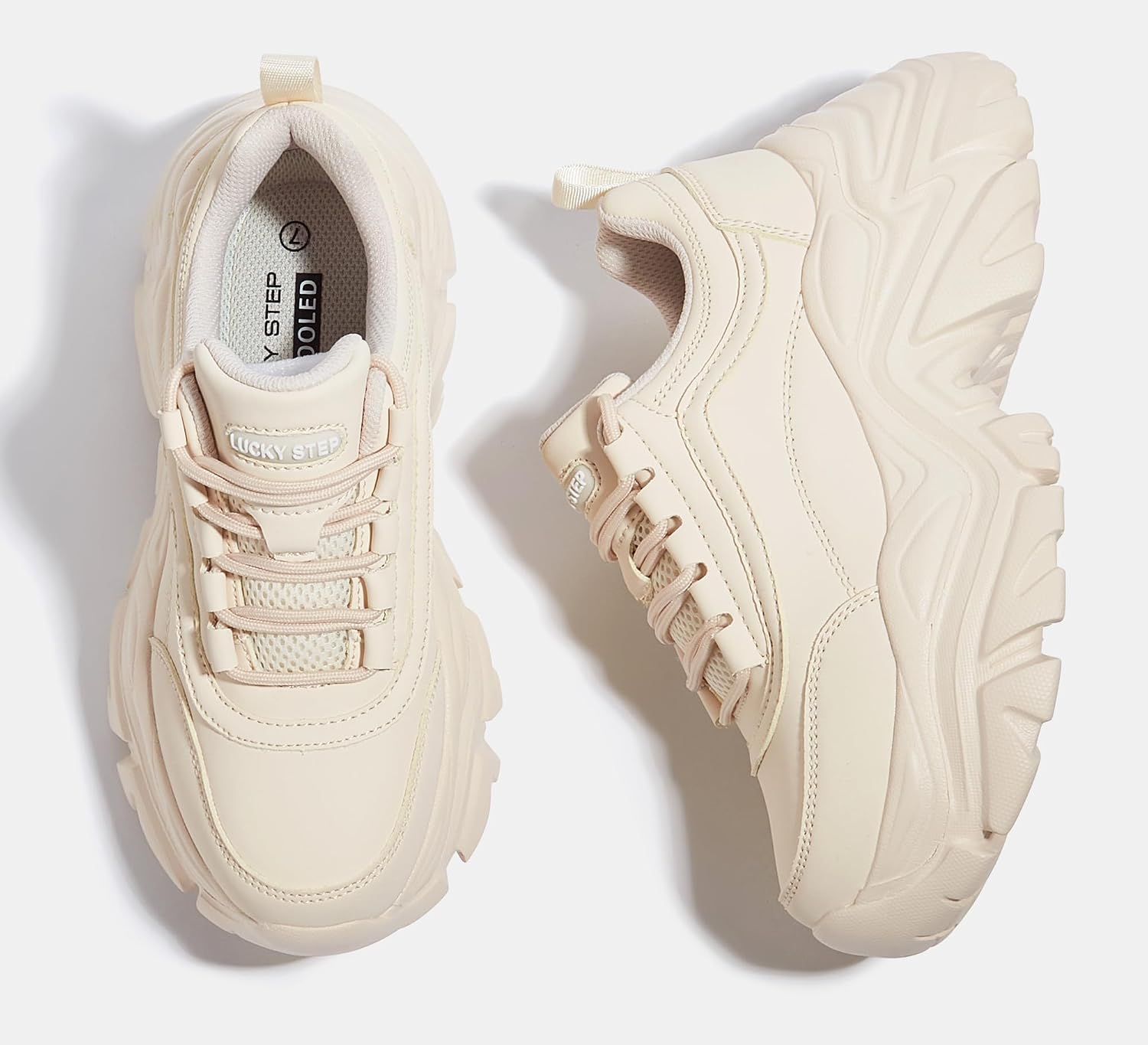 Thumbnail 6 de LUCKY STEP Chunky Turnschuhe für Damen – Plateau-Sneaker mit Memory-Schaum-Einlage
