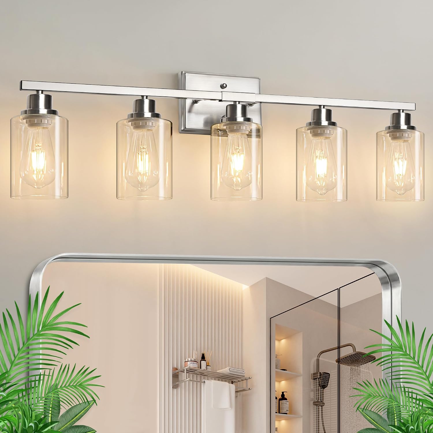 Detalle de Ascher 5-Light Bathroom Vanity Light