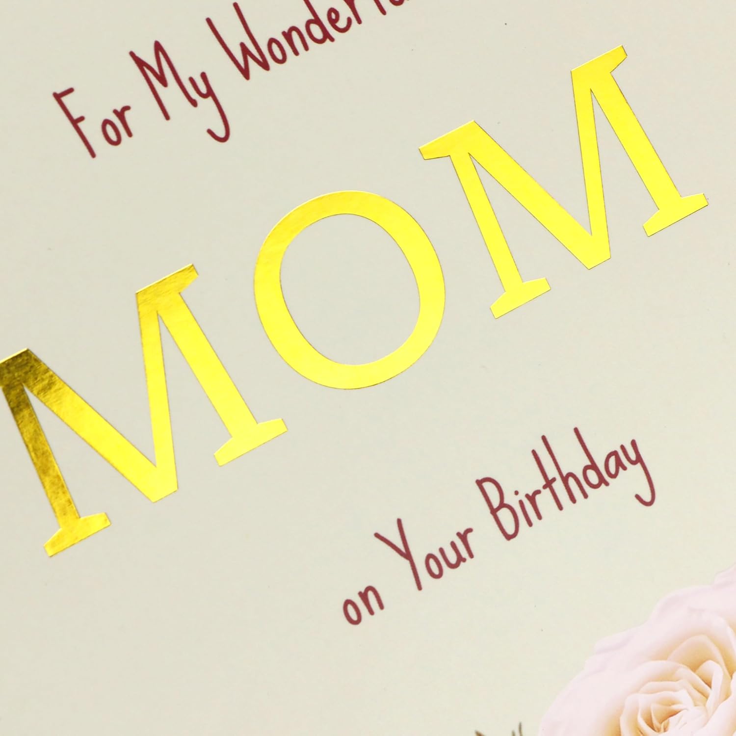 Thumbnail 4 de TzenvoGift Mom Birthday Card, Floral Double-Layer Card with Gold Foil