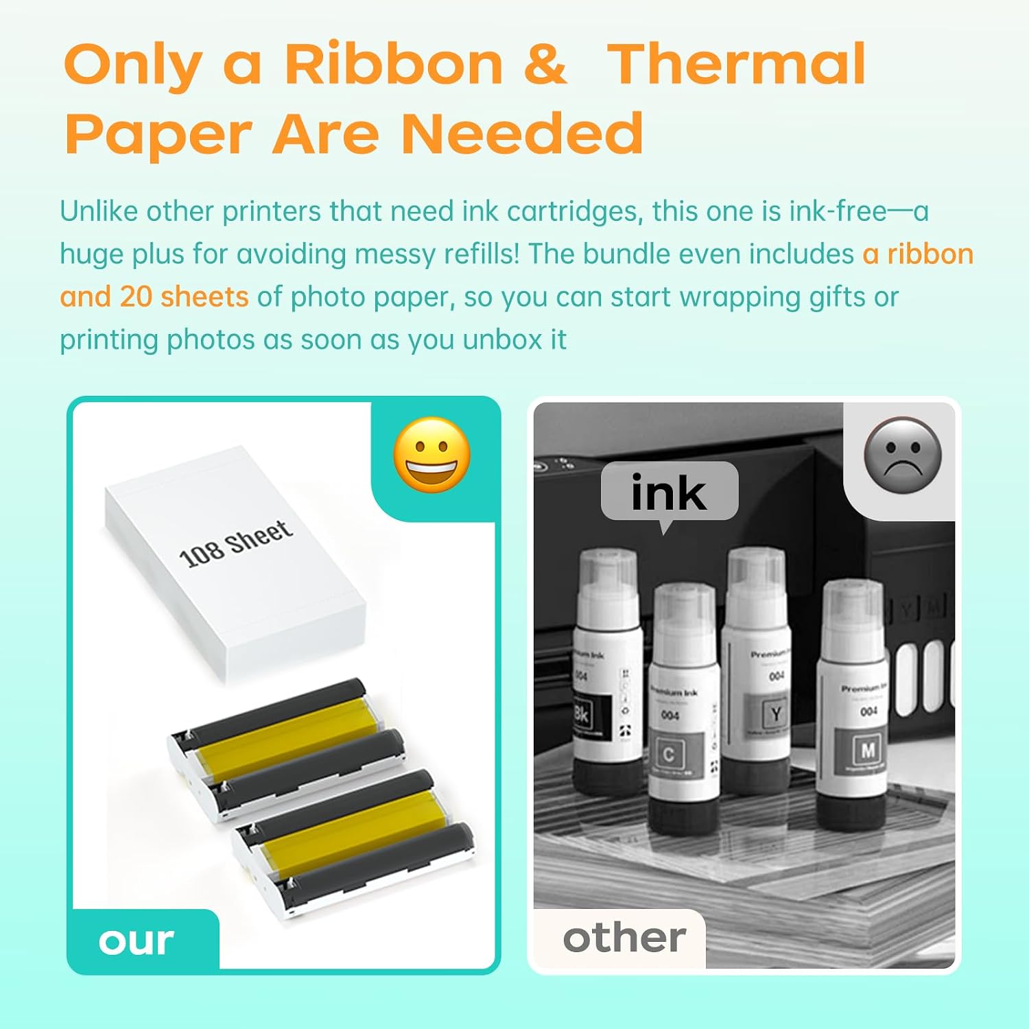 Thumbnail 6 de HPRT Photo Printer Tragbarer Fotodrucker 10x15 cm