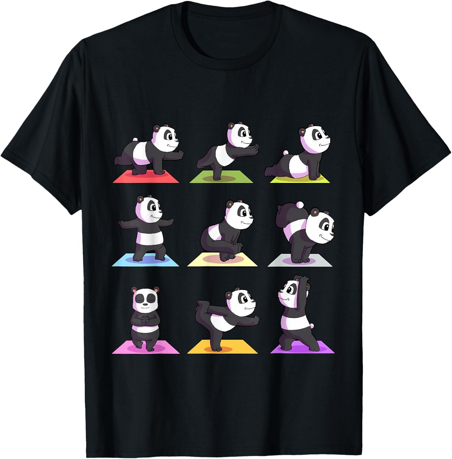 Detalle de Panda Tshirt Yoga Donna